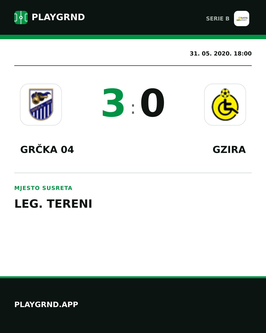 Instagram slika: Grčka 04 3:0 Gzira