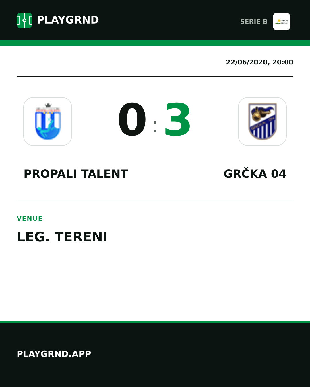 Instagram artwork: Propali Talent 0:3 Grčka 04