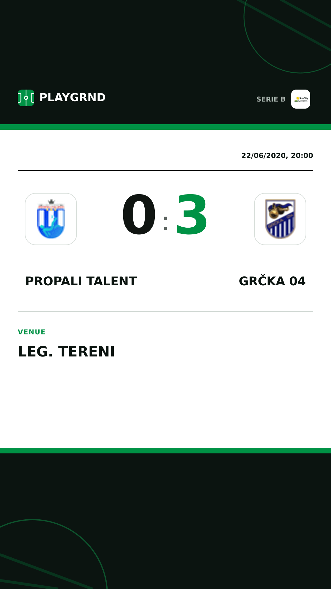 Instagram artwork: Propali Talent 0:3 Grčka 04