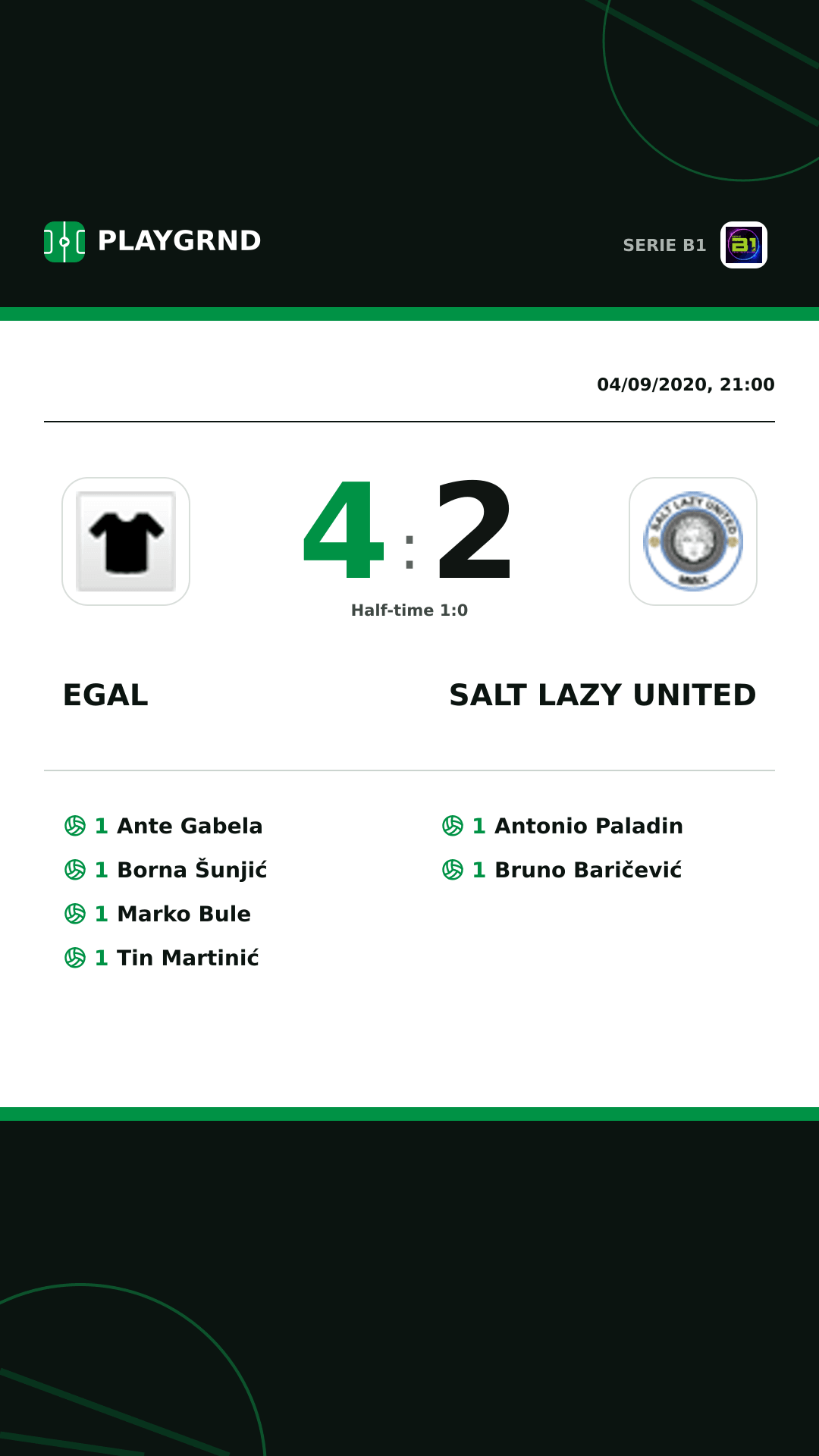 Instagram artwork: Egal 4:2 Salt Lazy United