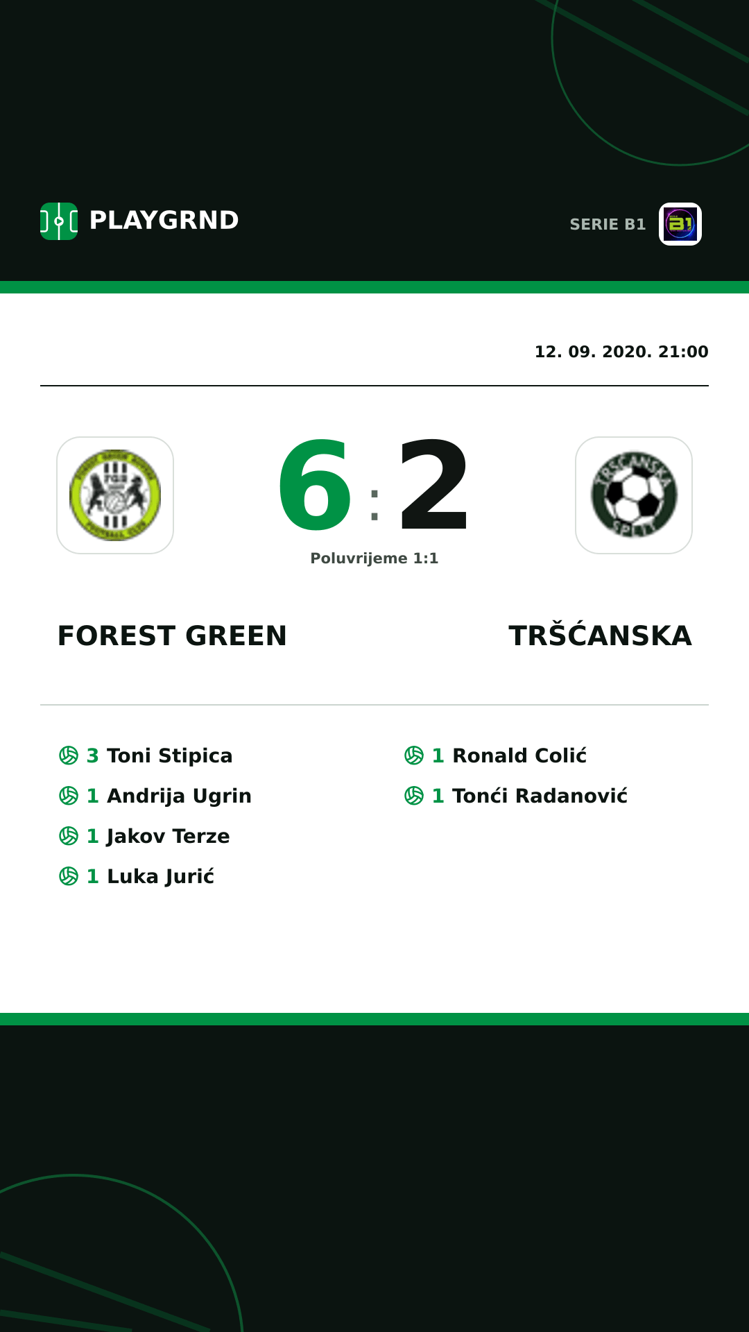 Instagram slika: Forest Green 6:2 Tršćanska
