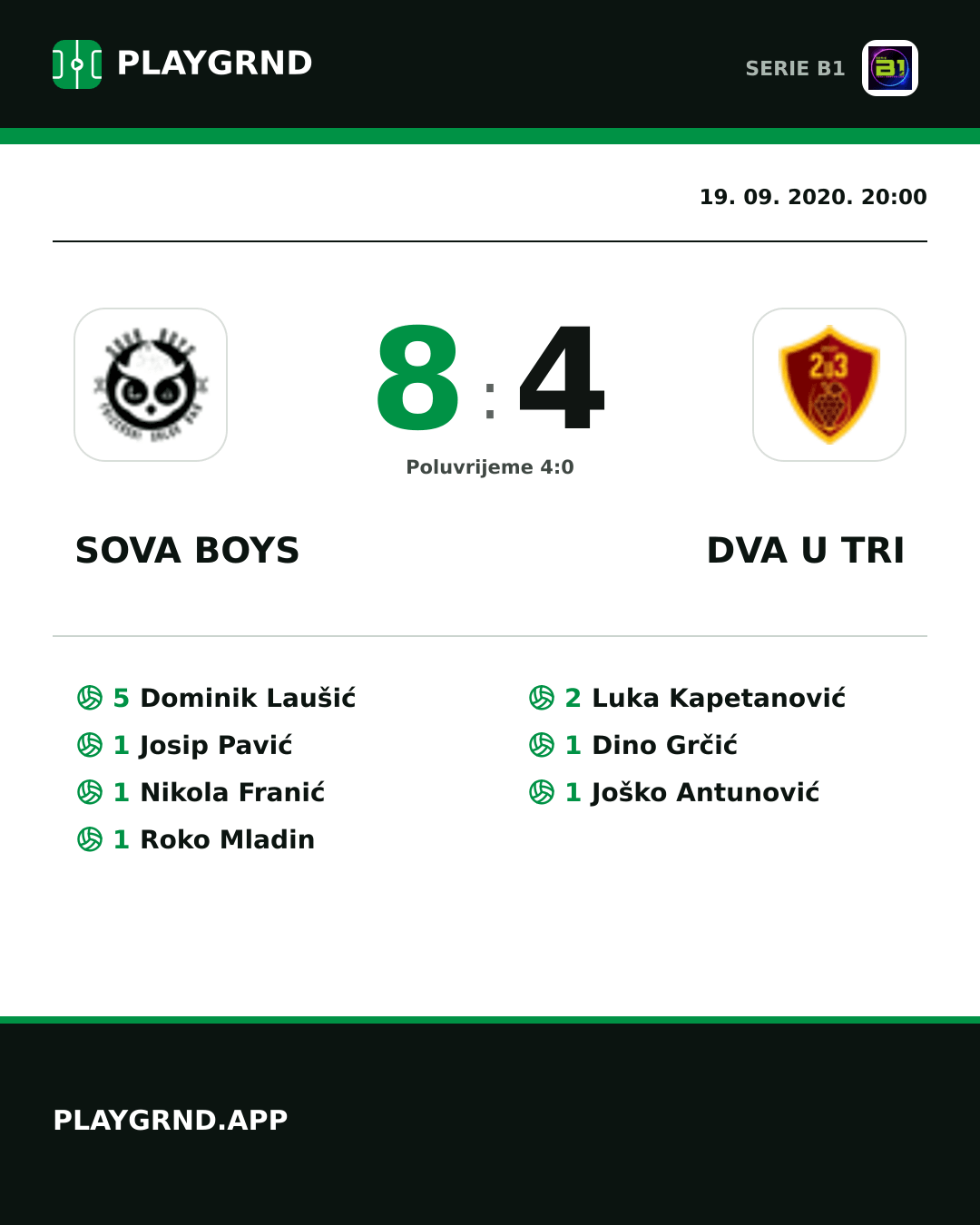 Instagram slika: Sova Boys 8:4 Dva U Tri