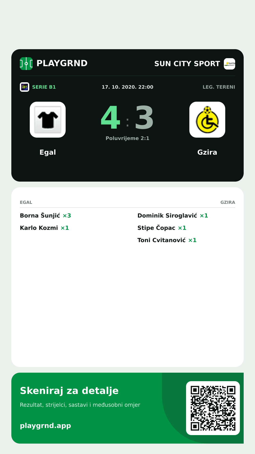 Story slika: Egal 4:3 Gzira