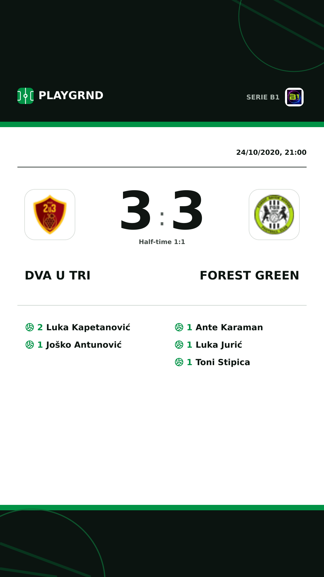 Instagram artwork: Dva U Tri 3:3 Forest Green