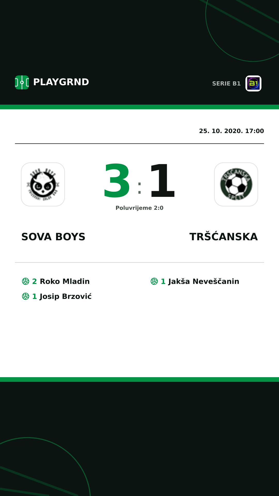 Instagram slika: Sova Boys 3:1 Tršćanska