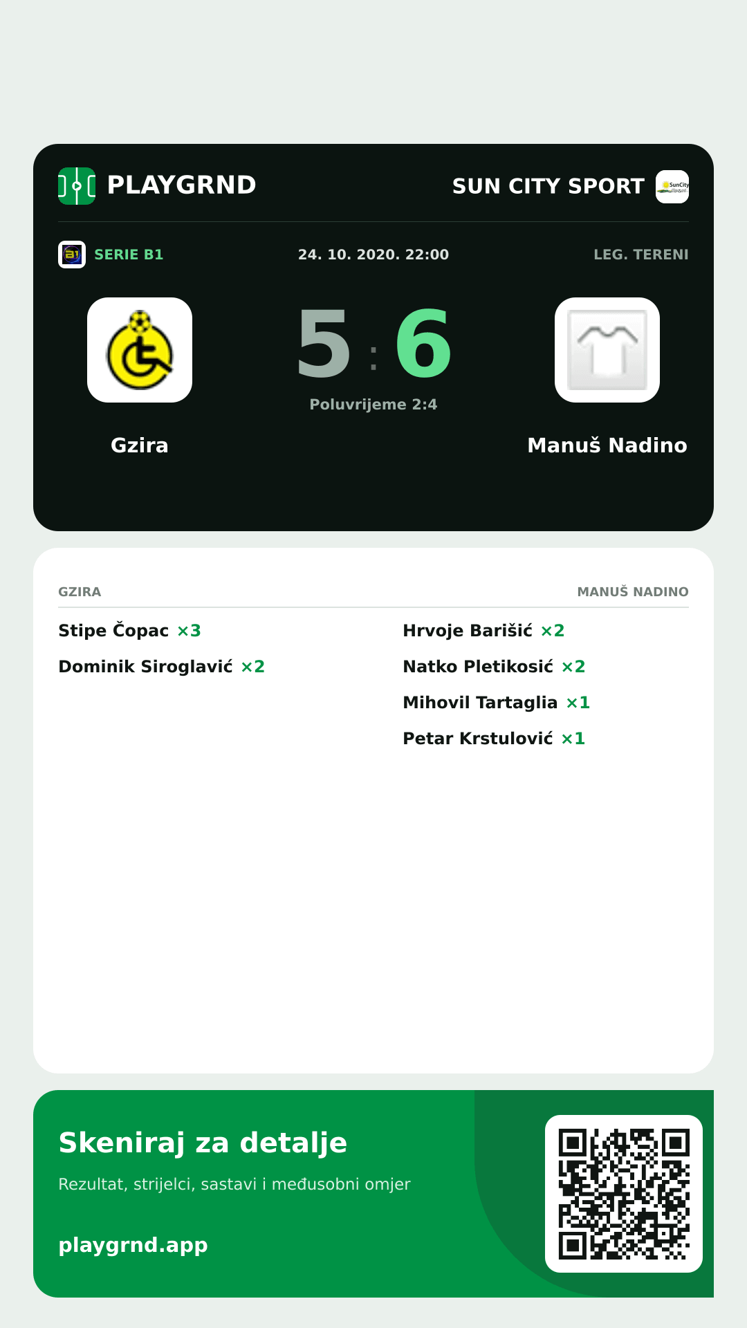 Story slika: Gzira 5:6 Manuš Nadino