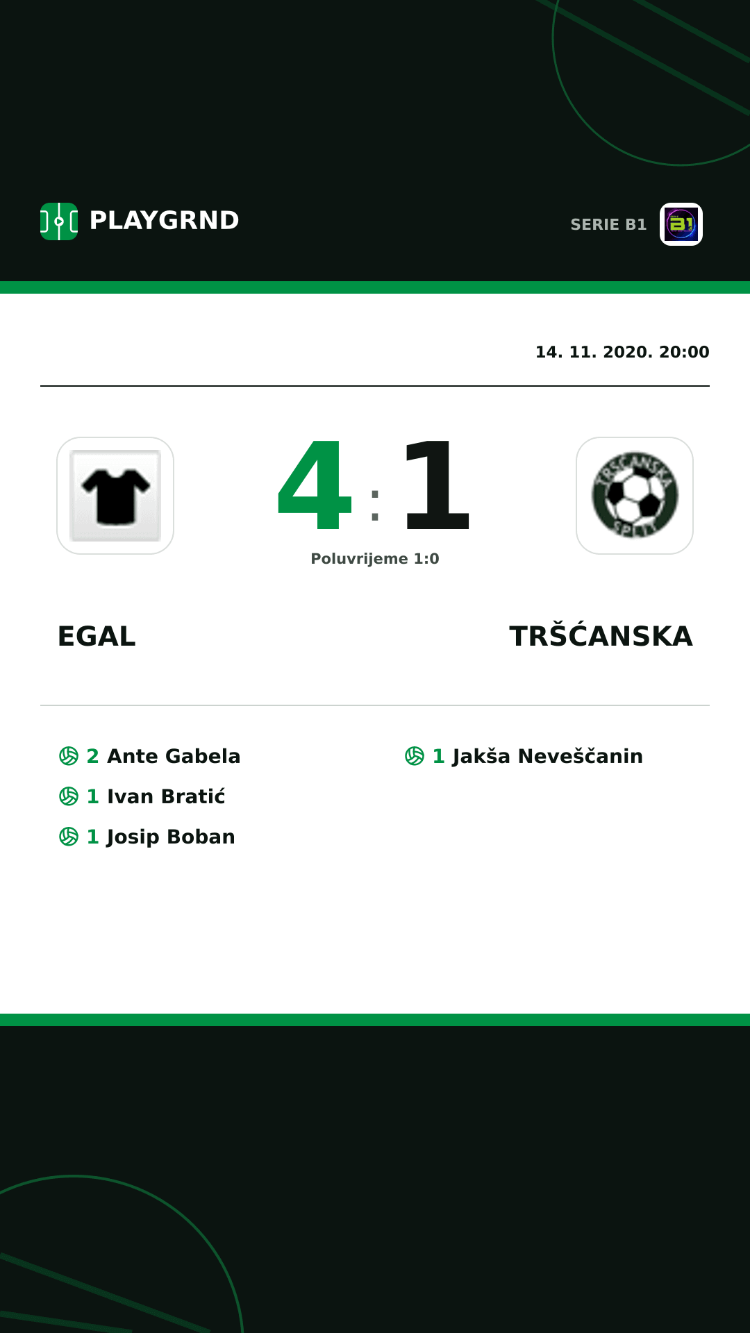 Instagram slika: Egal 4:1 Tršćanska