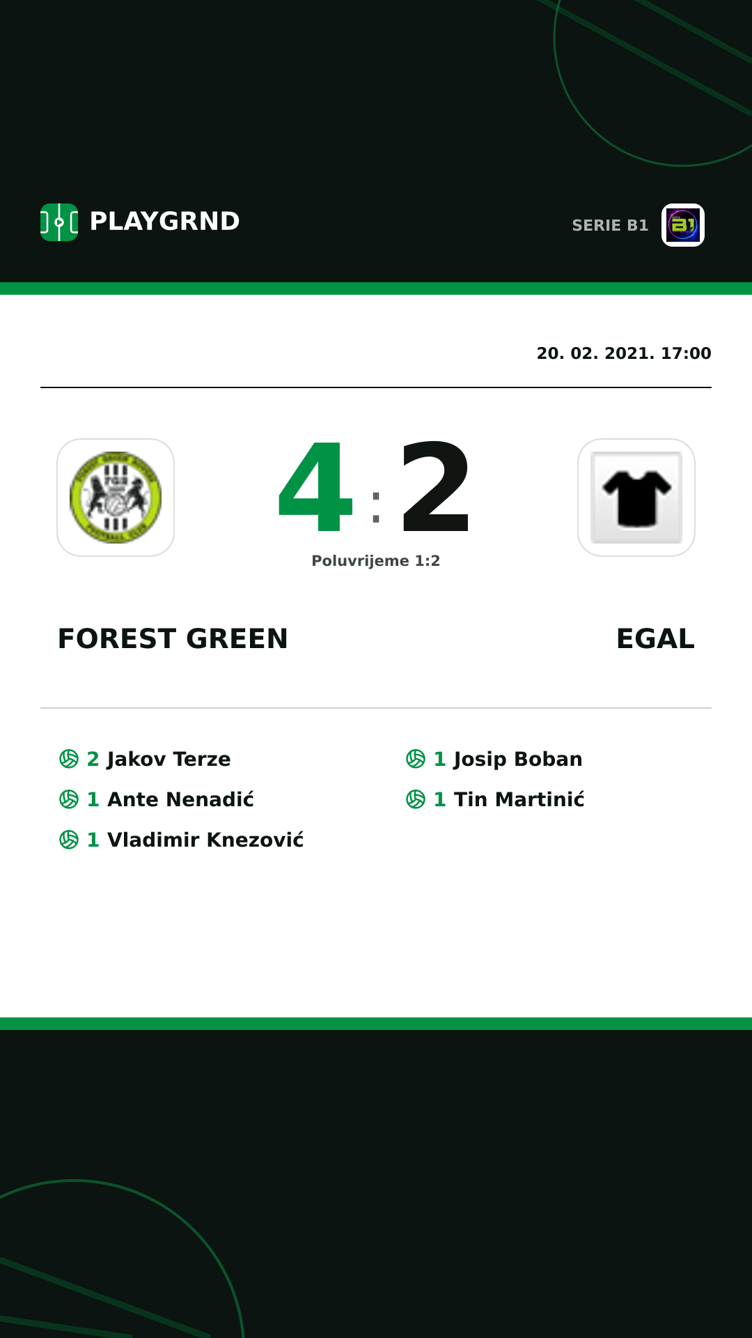 Instagram slika: Forest Green 4:2 Egal