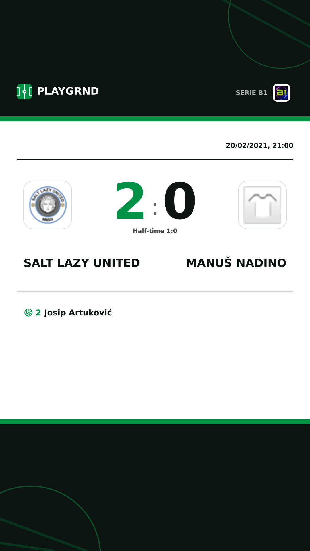 Instagram artwork: Salt Lazy United 2:0 Manuš Nadino