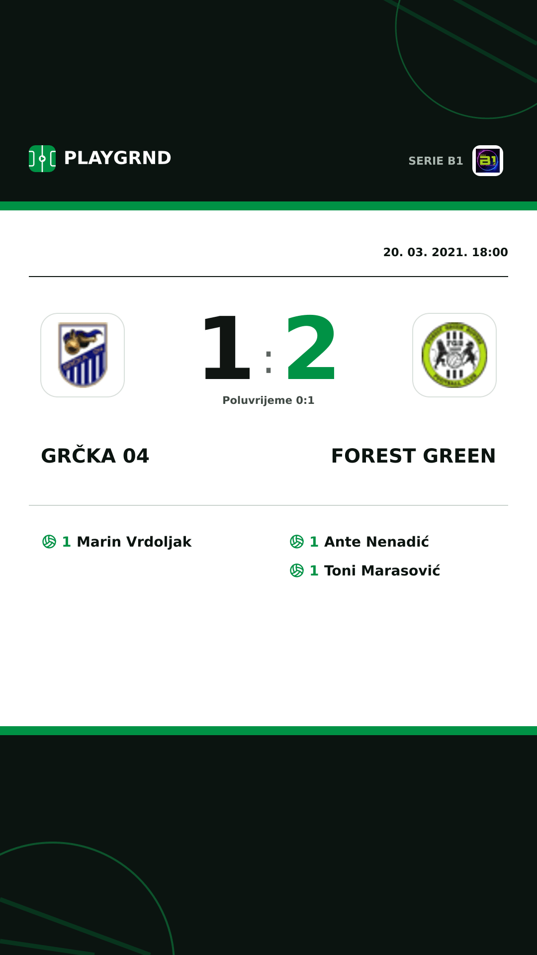 Instagram slika: Grčka 04 1:2 Forest Green