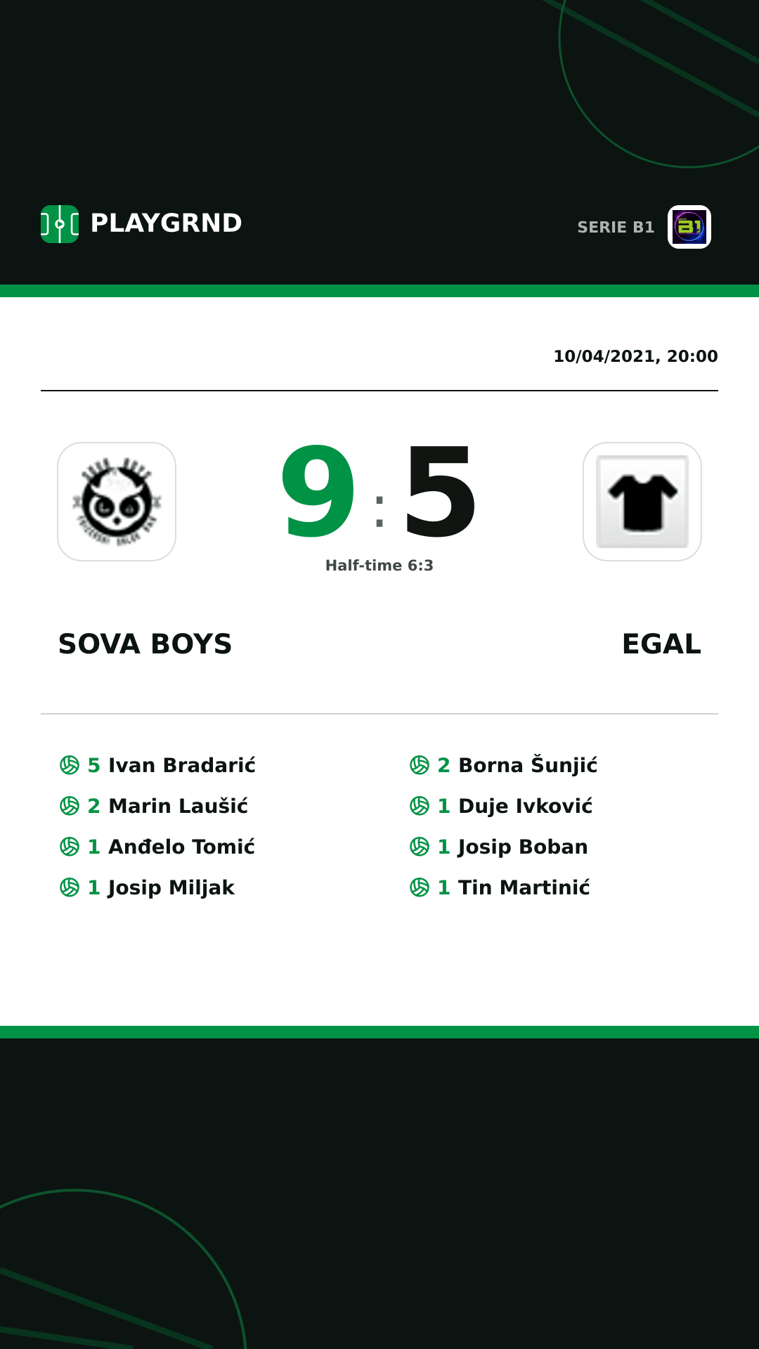 Instagram artwork: Sova Boys 9:5 Egal