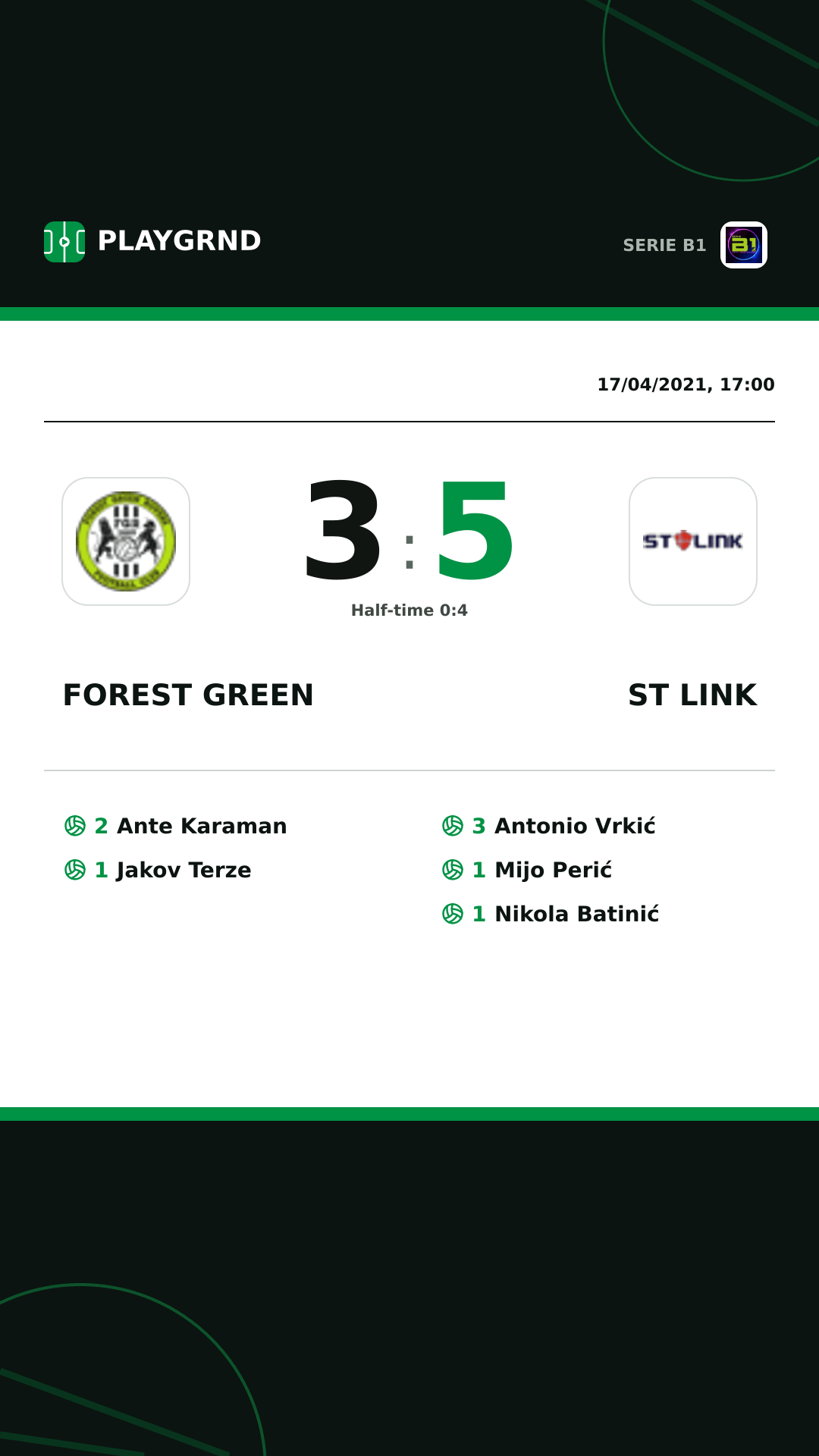 Instagram artwork: Forest Green 3:5 ST Link