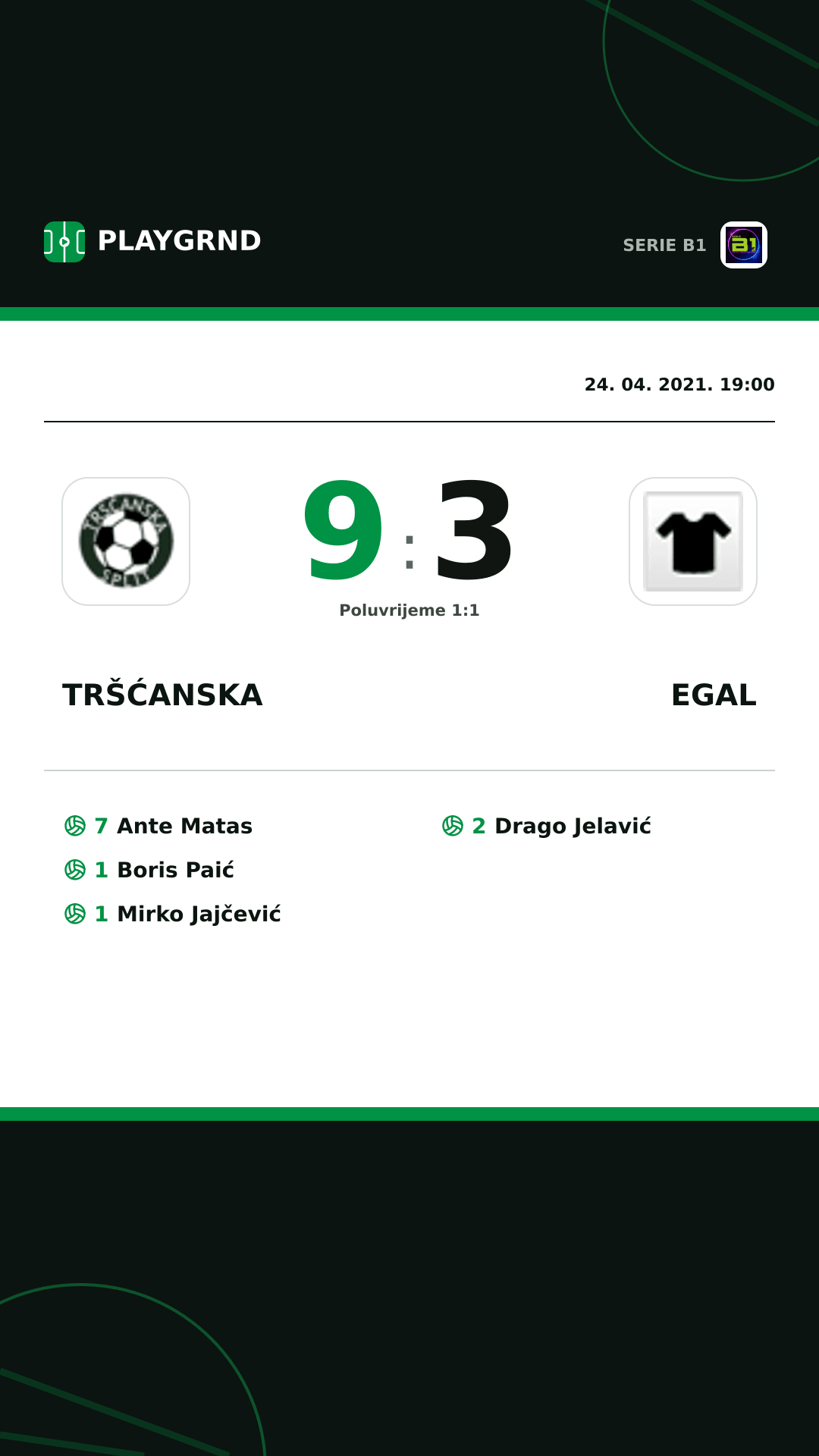 Instagram slika: Tršćanska 9:3 Egal