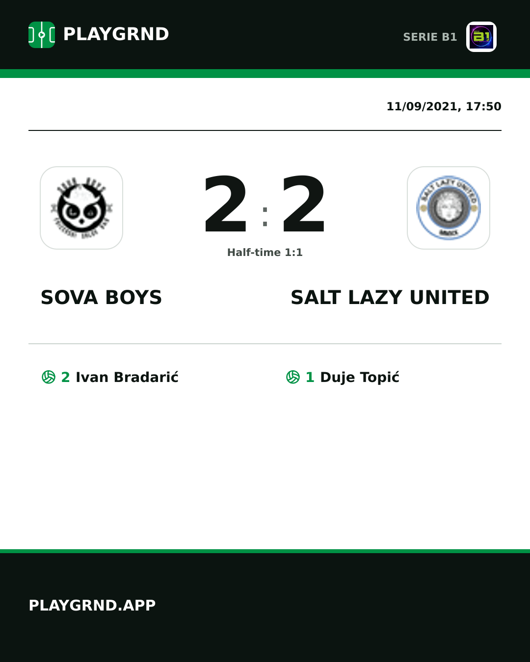 Instagram artwork: Sova Boys 2:2 Salt Lazy United