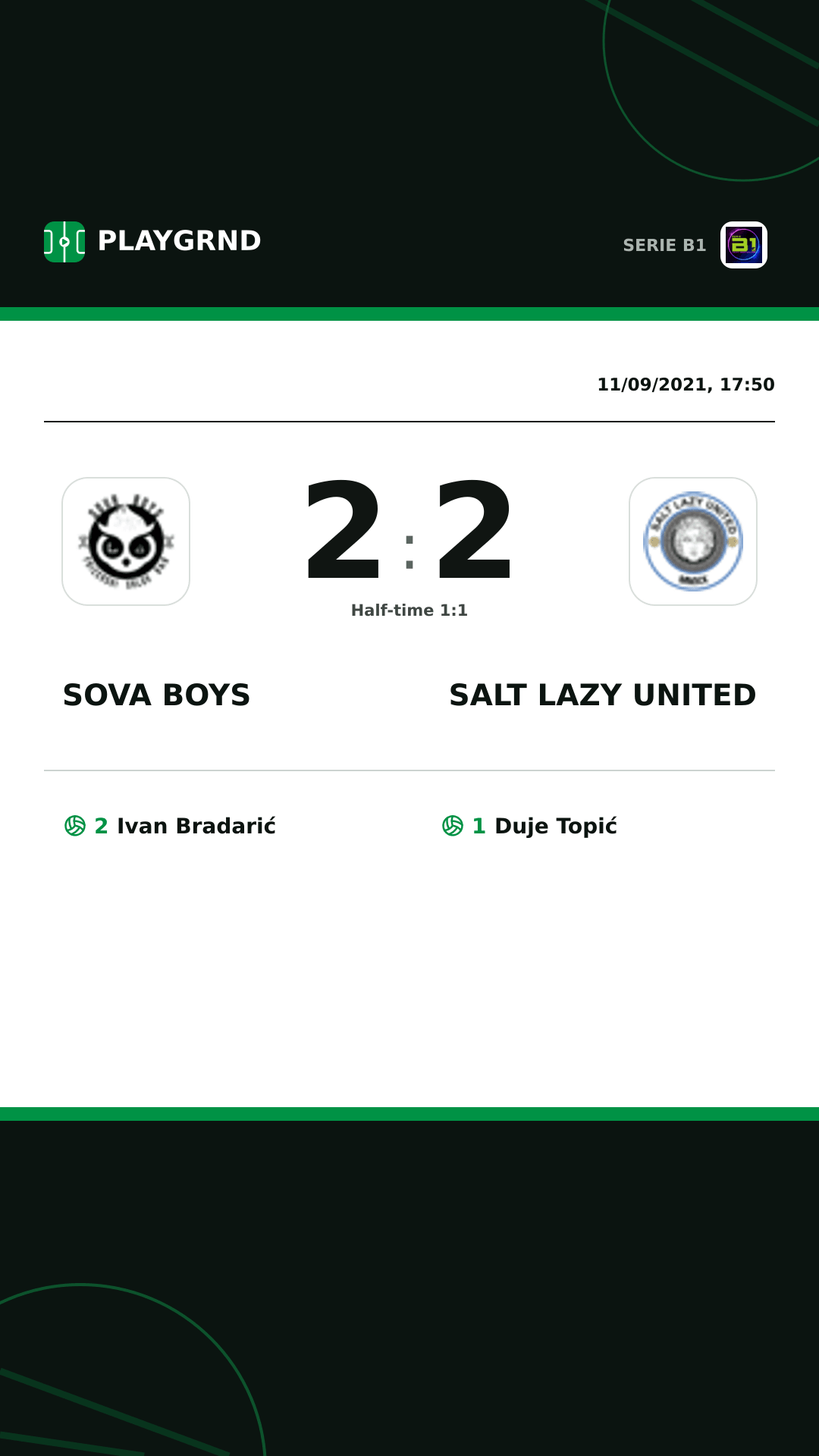 Instagram artwork: Sova Boys 2:2 Salt Lazy United