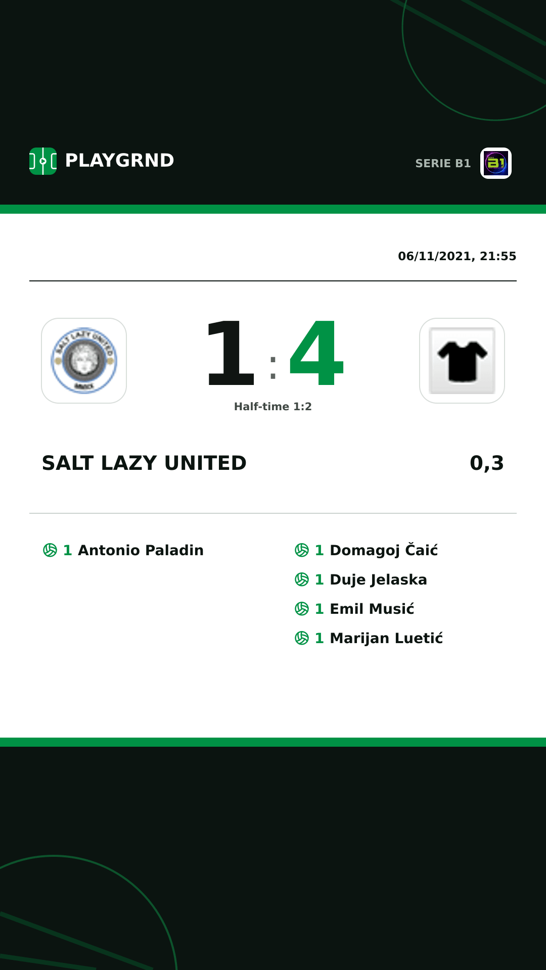 Instagram artwork: Salt Lazy United 1:4 0,3