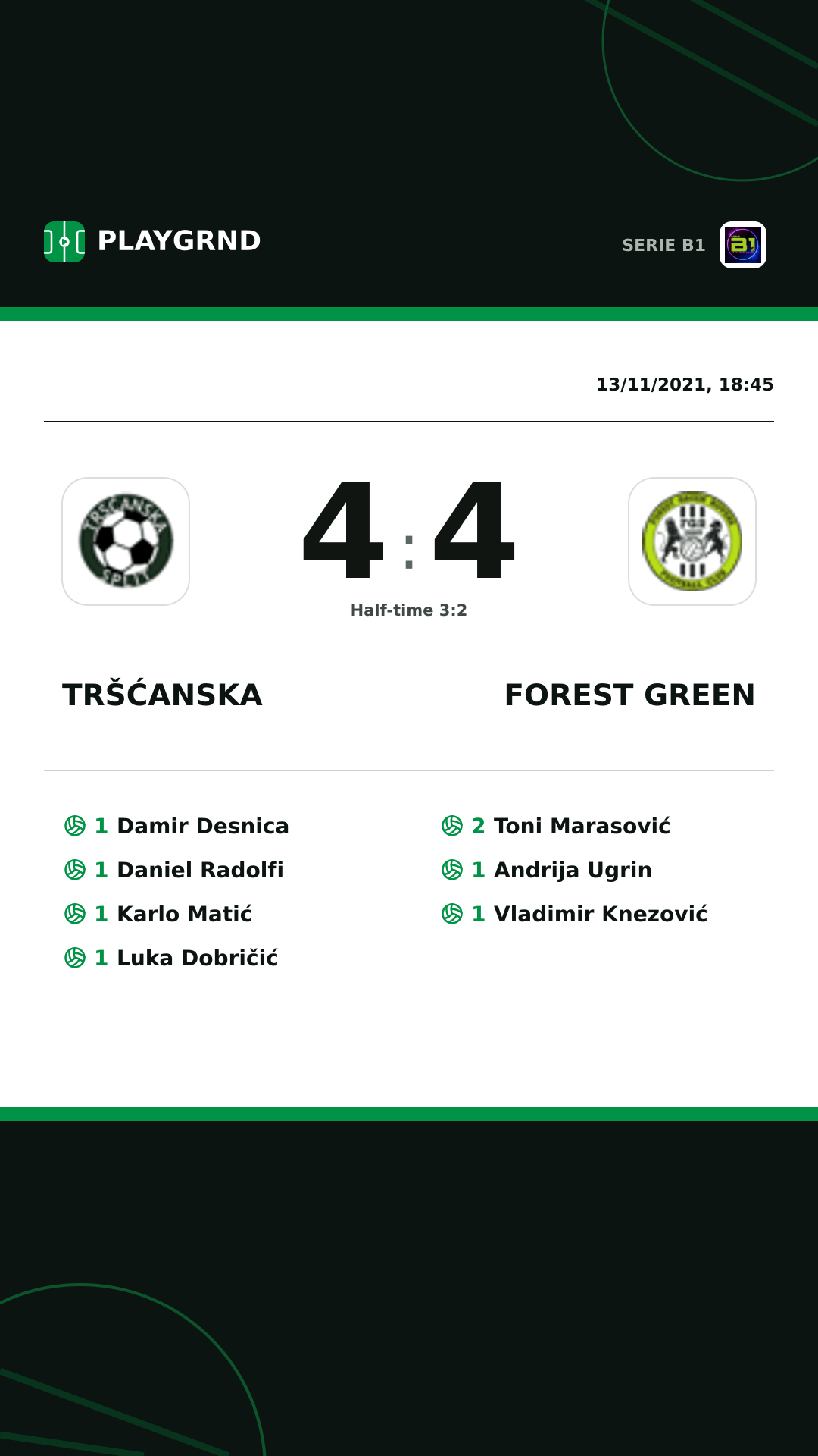 Instagram artwork: Tršćanska 4:4 Forest Green