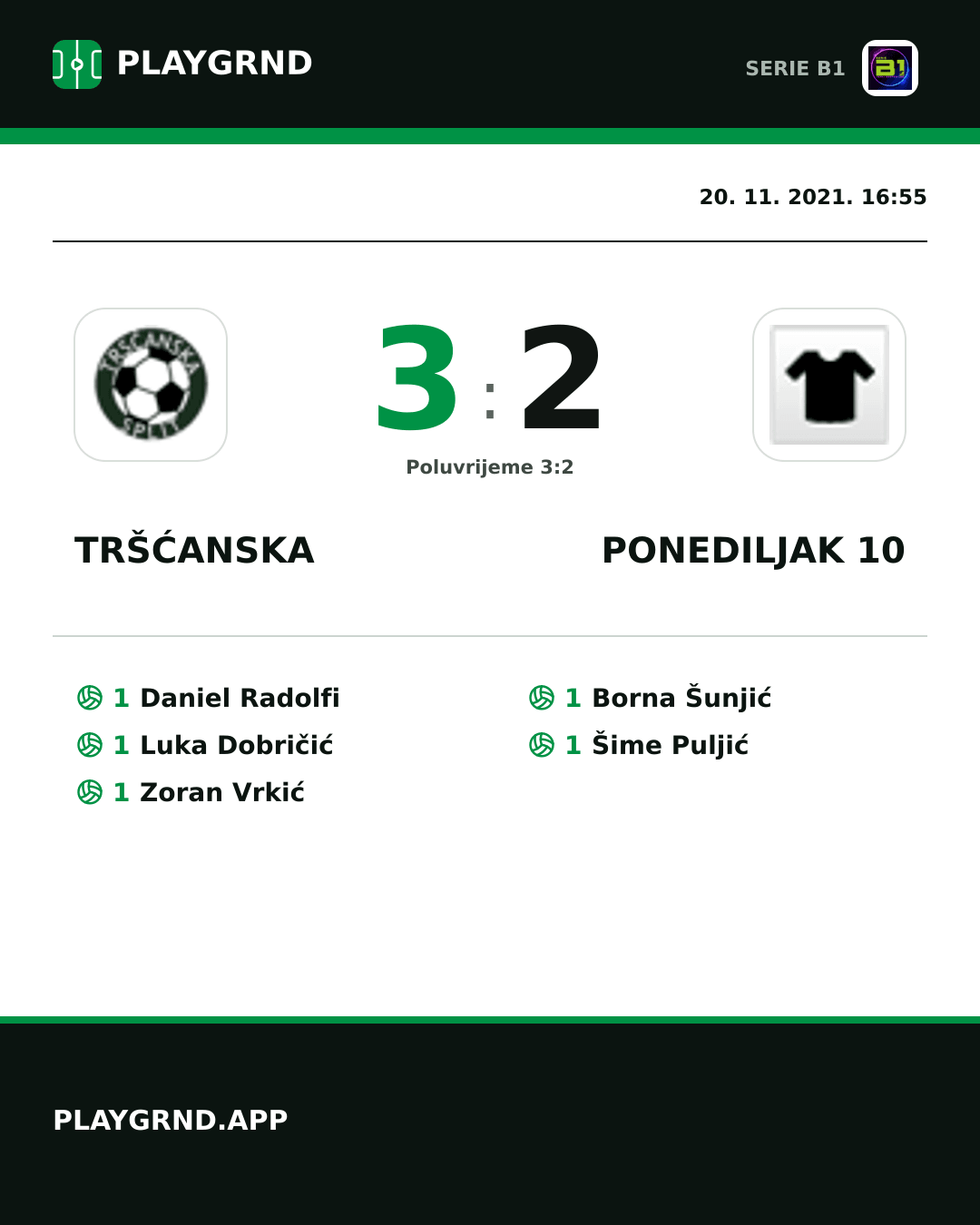Instagram slika: Tršćanska 3:2 Ponediljak 10