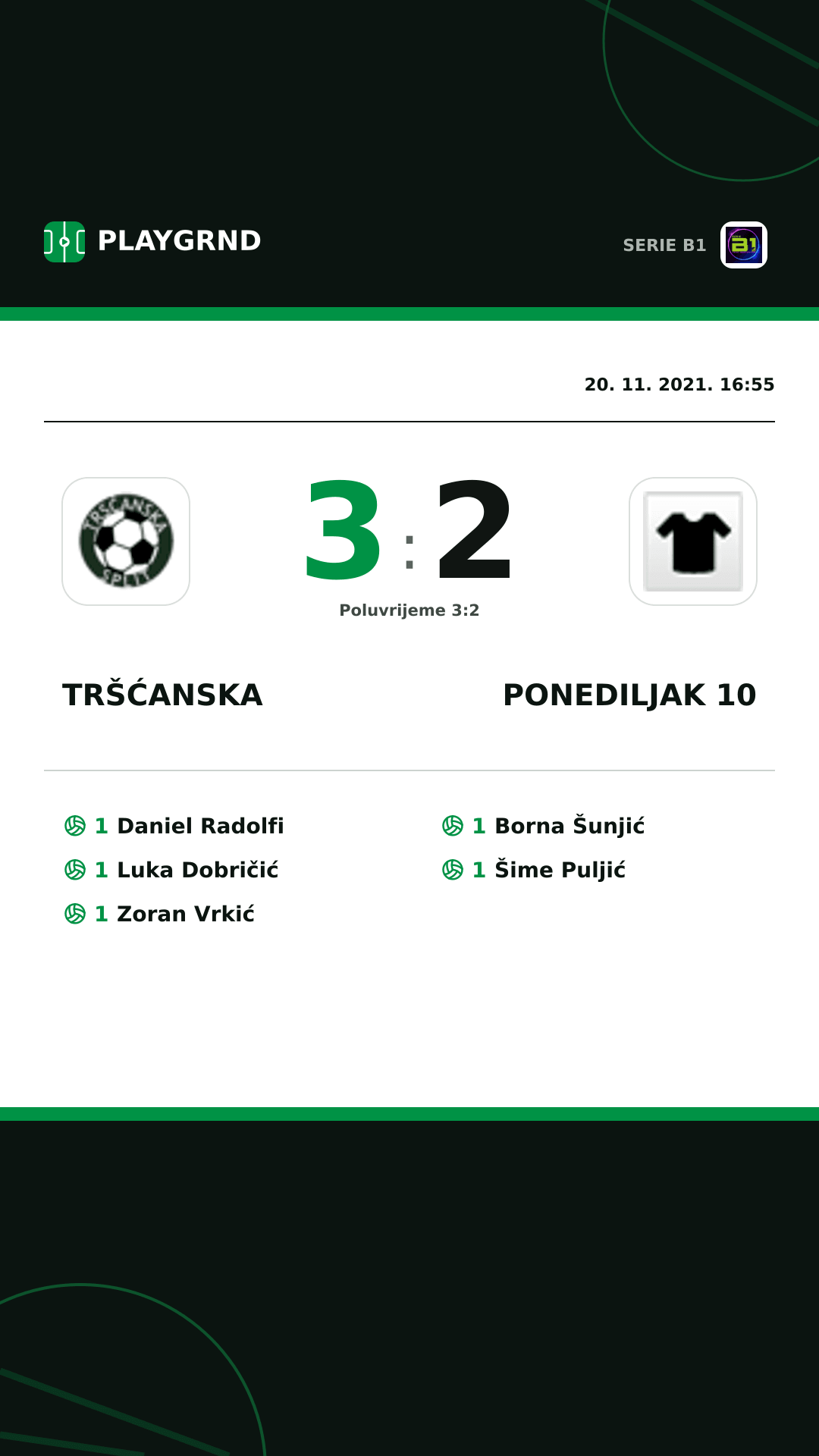 Instagram slika: Tršćanska 3:2 Ponediljak 10