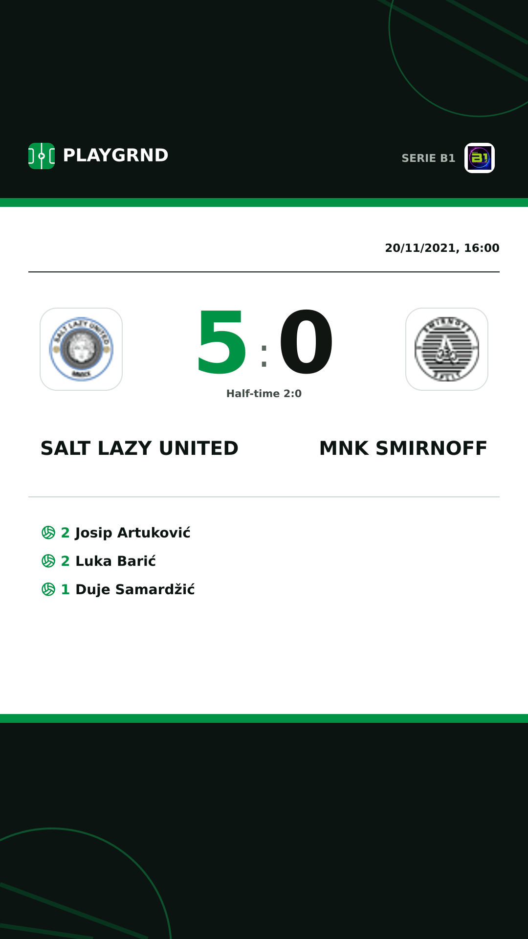 Instagram artwork: Salt Lazy United 5:0 Mnk Smirnoff