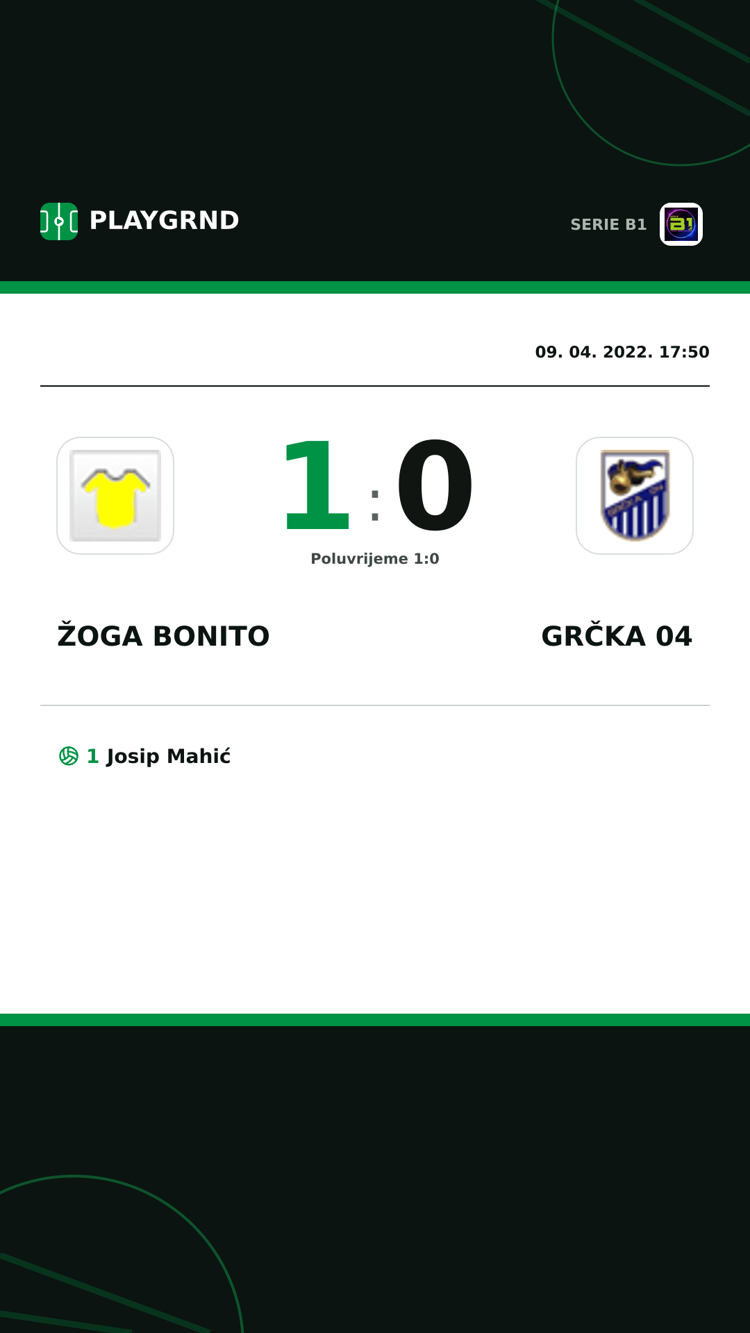Instagram slika: Žoga Bonito 1:0 Grčka 04