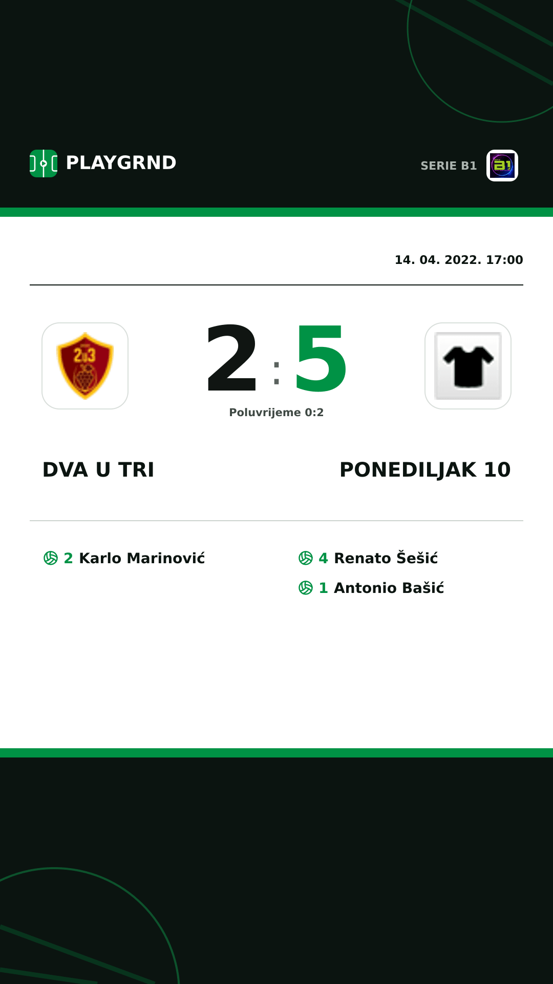 Instagram slika: Dva U Tri 2:5 Ponediljak 10