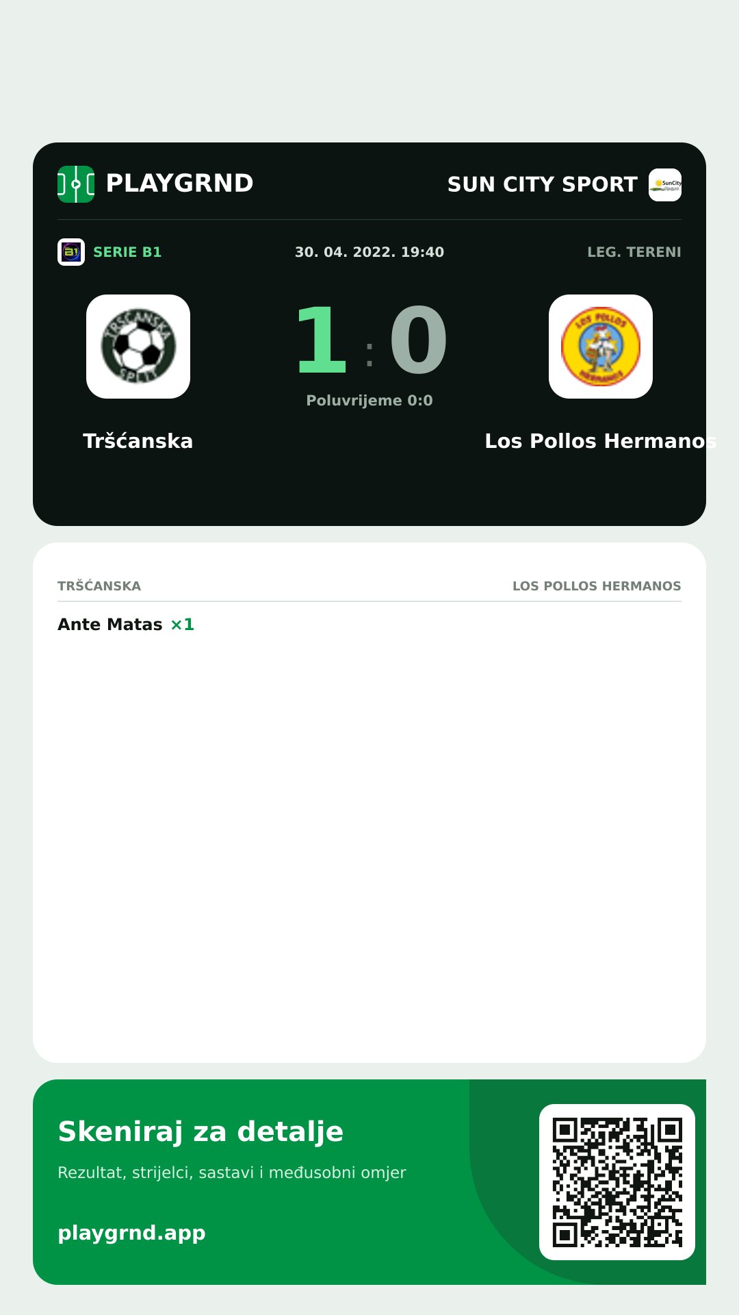 Story slika: Tršćanska 1:0 Los Pollos Hermanos