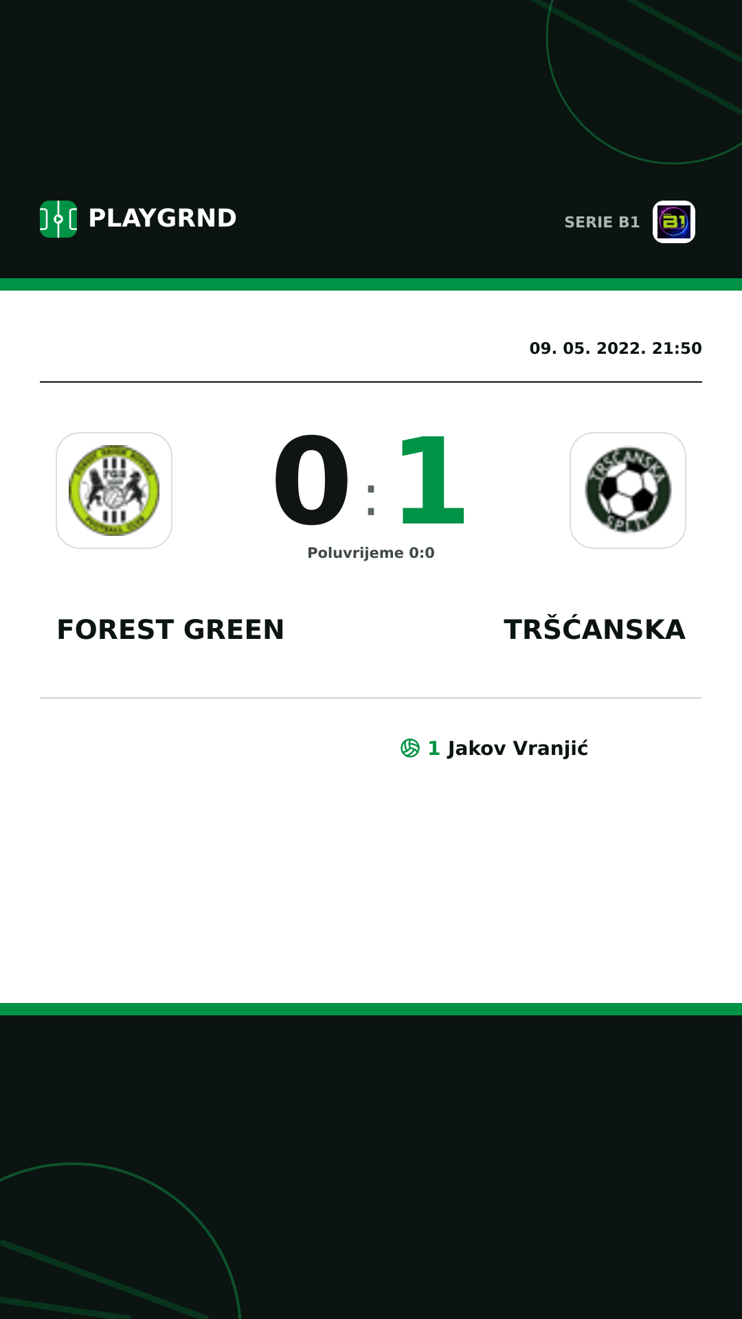 Instagram slika: Forest Green 0:1 Tršćanska