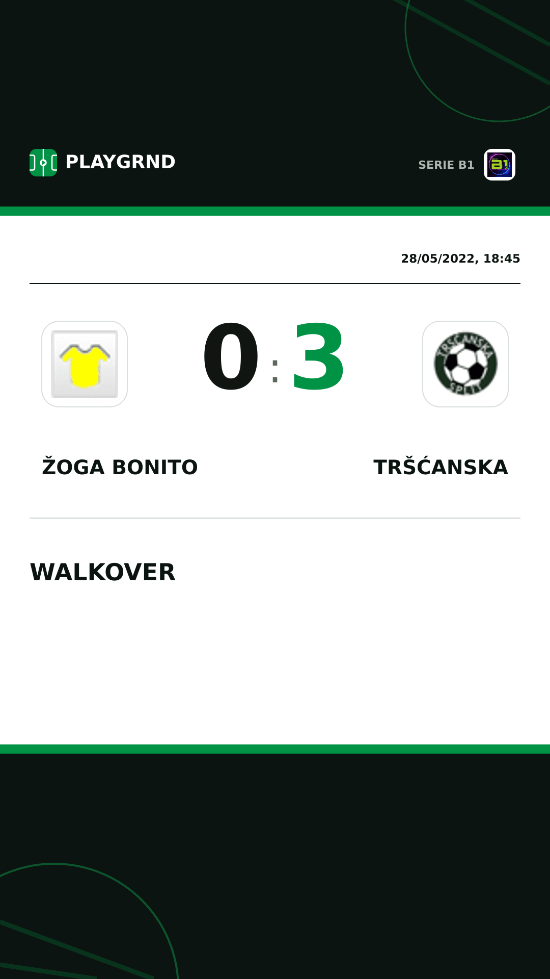 Instagram artwork: Žoga Bonito 0:3 Tršćanska