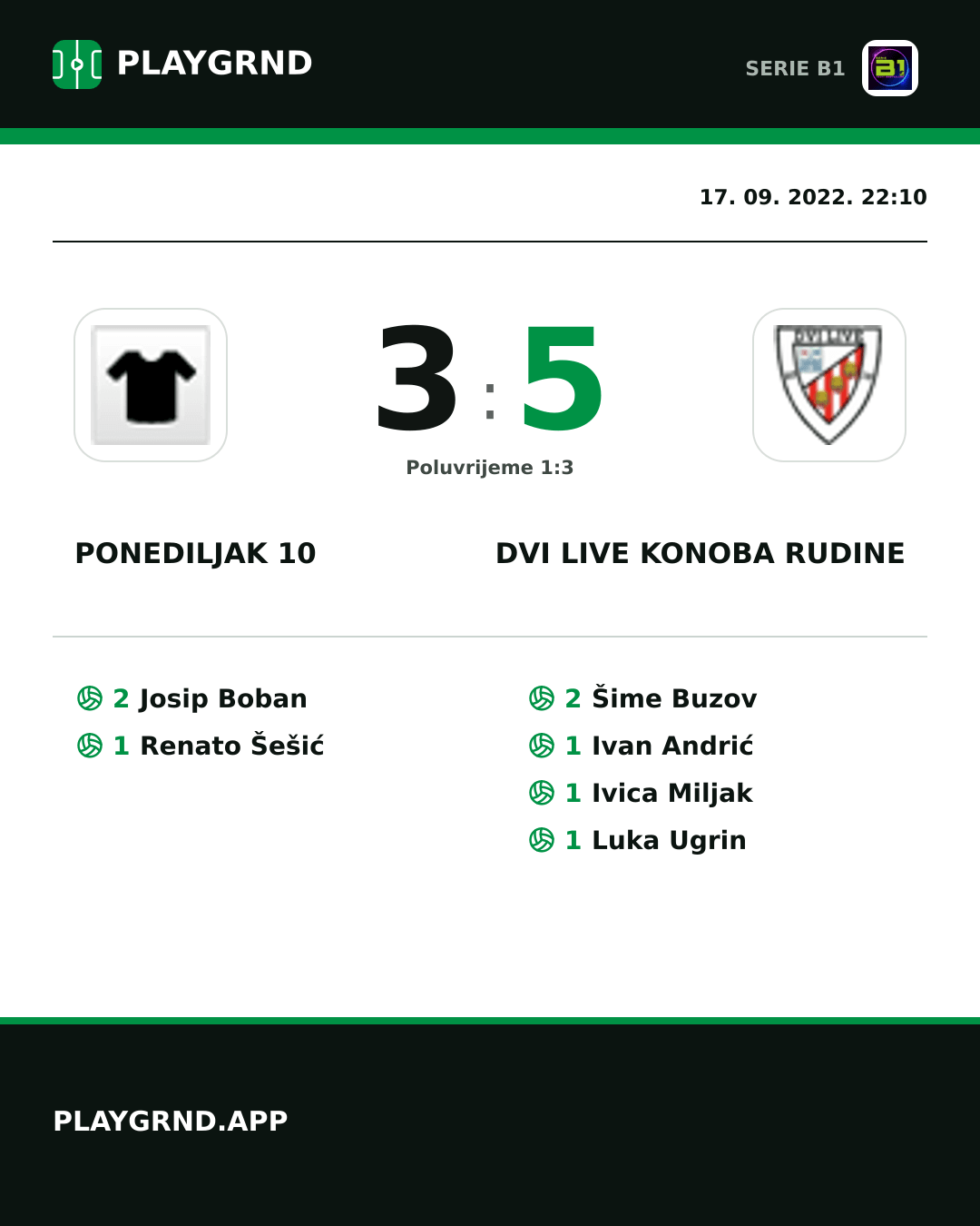 Instagram slika: Ponediljak 10 3:5 Dvi Live Konoba Rudine