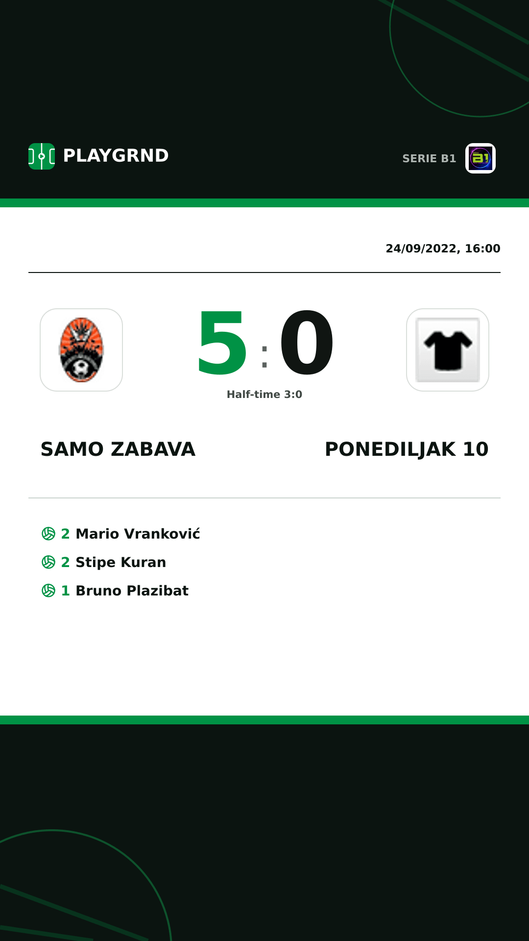 Instagram artwork: Samo Zabava 5:0 Ponediljak 10