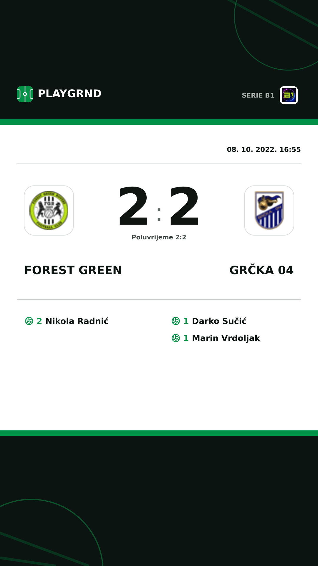 Instagram slika: Forest Green 2:2 Grčka 04
