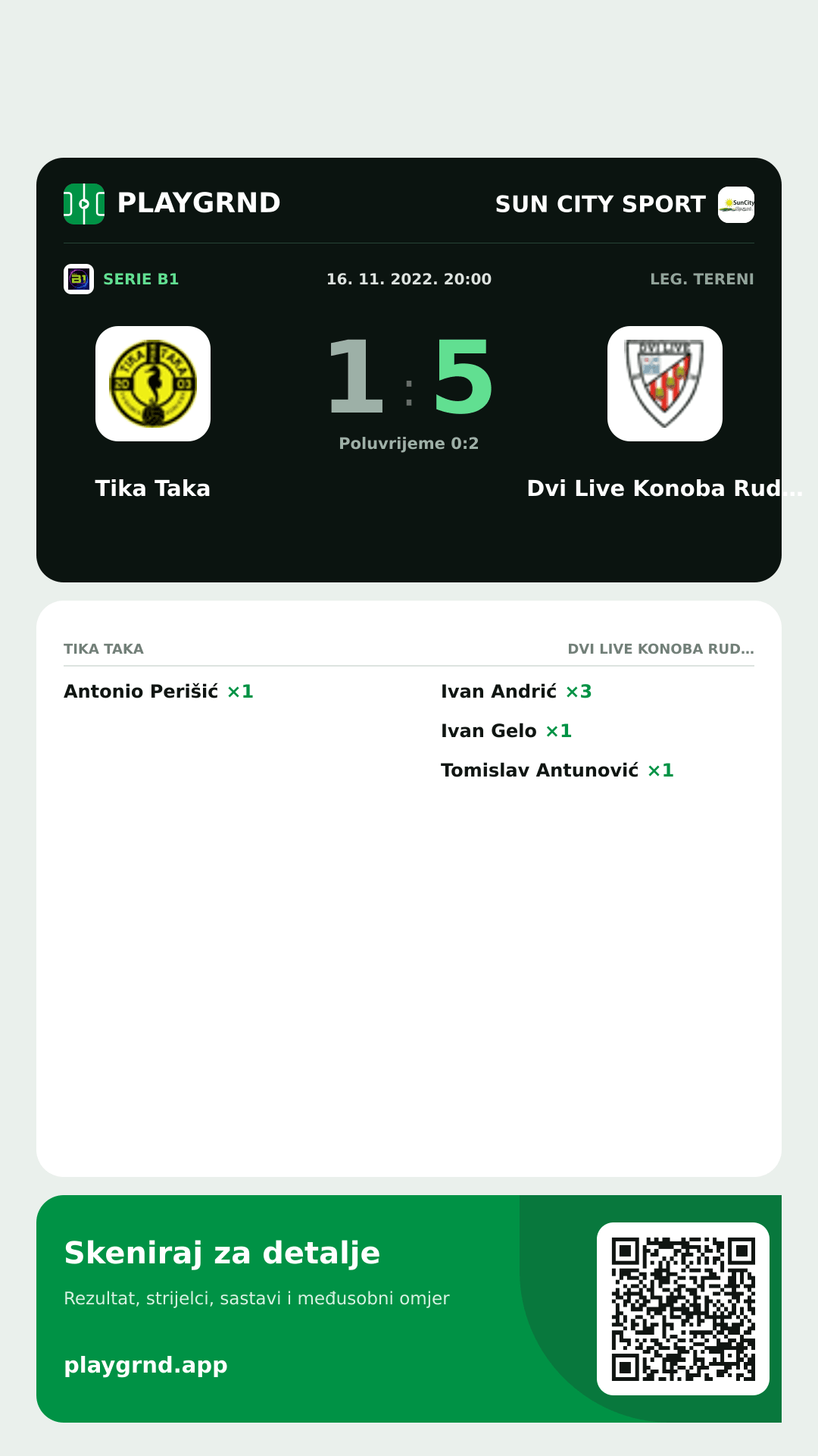 Story slika: Tika Taka 1:5 Dvi Live Konoba Rudine