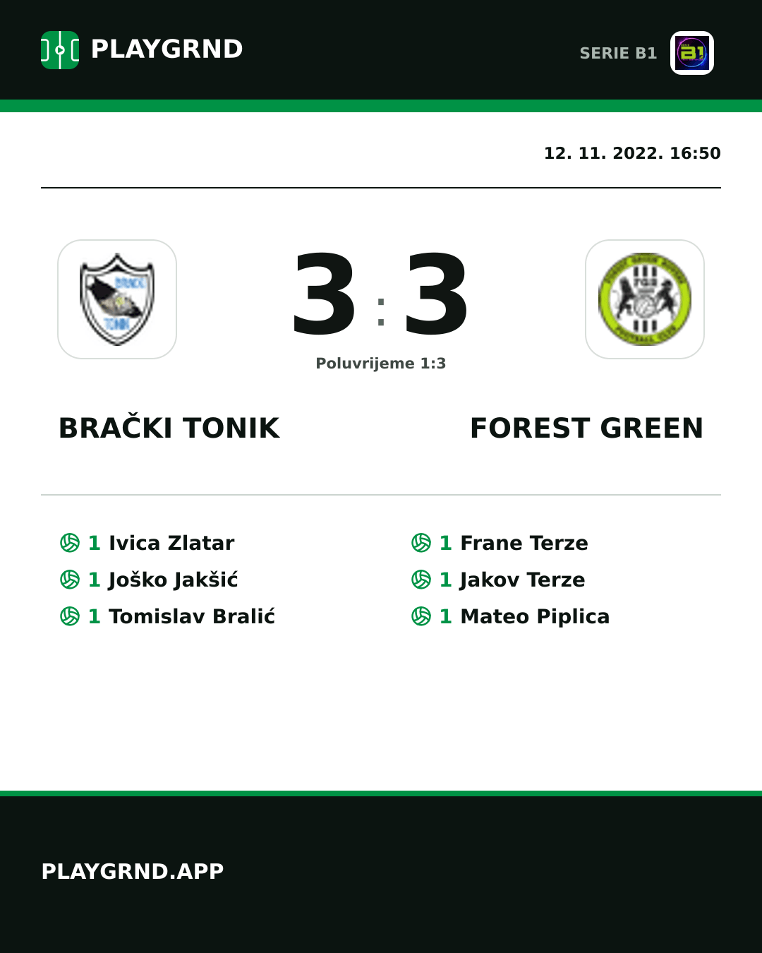 Instagram slika: Brački Tonik 3:3 Forest Green
