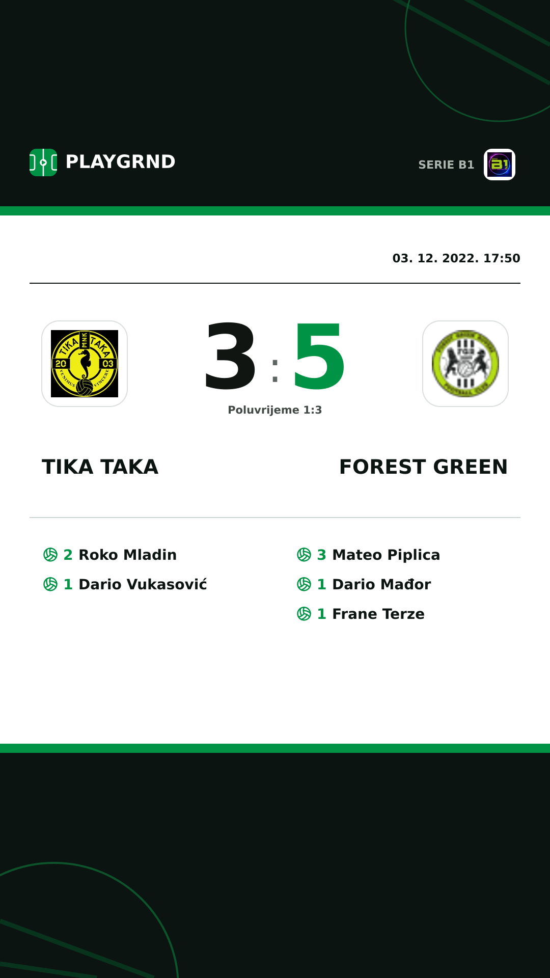 Instagram slika: Tika Taka 3:5 Forest Green