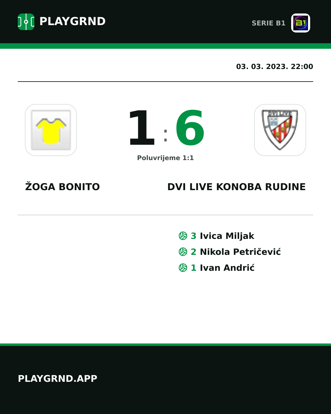 Instagram slika: Žoga Bonito 1:6 Dvi Live Konoba Rudine
