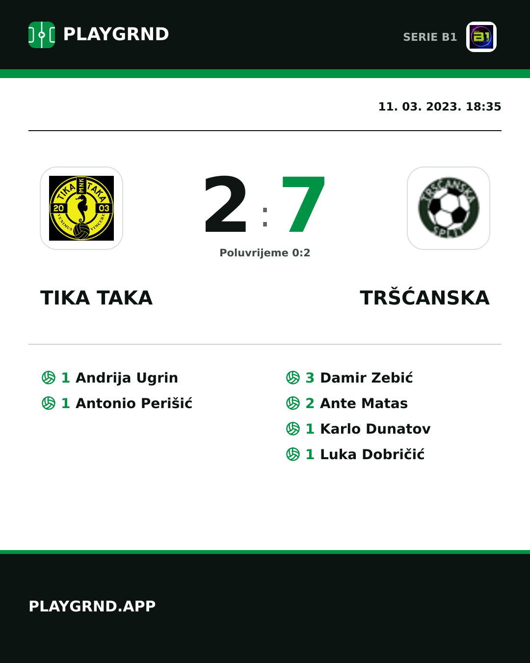 Instagram slika: Tika Taka 2:7 Tršćanska