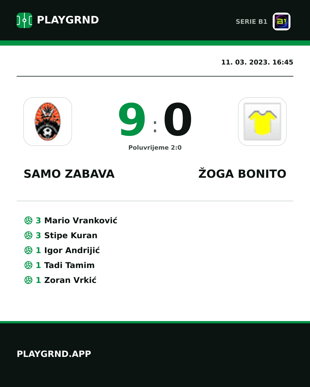 Instagram slika: Samo Zabava 9:0 Žoga Bonito