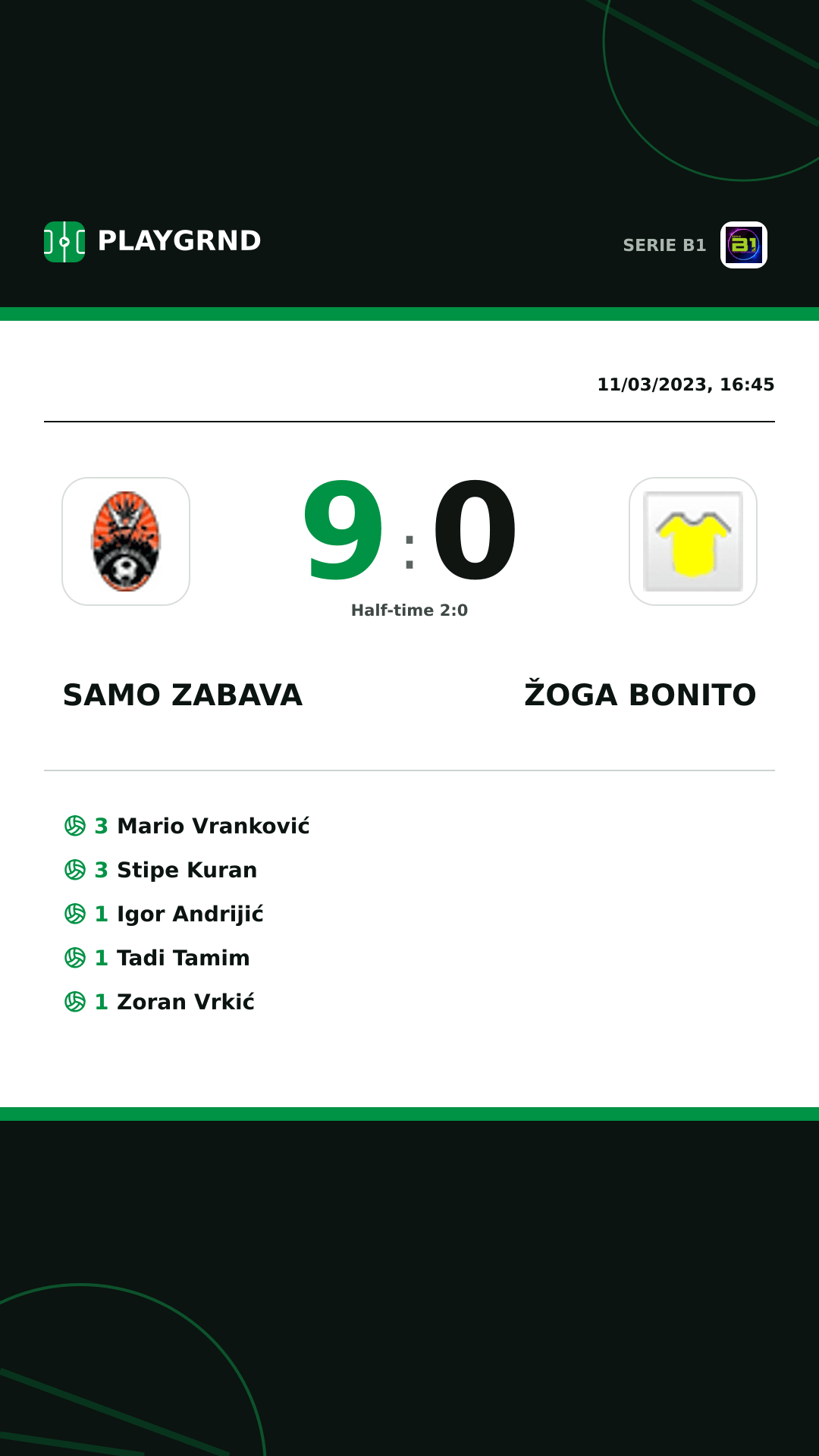 Instagram artwork: Samo Zabava 9:0 Žoga Bonito
