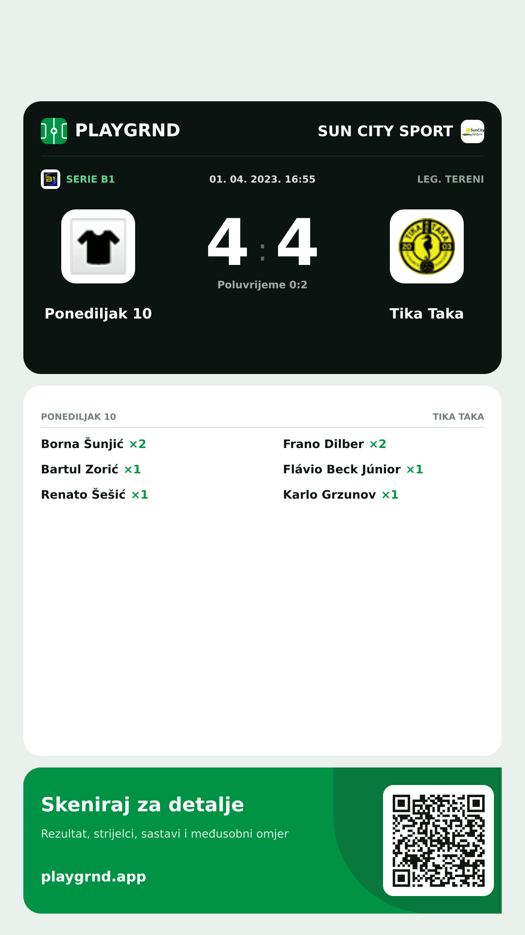 Story slika: Ponediljak 10 4:4 Tika Taka