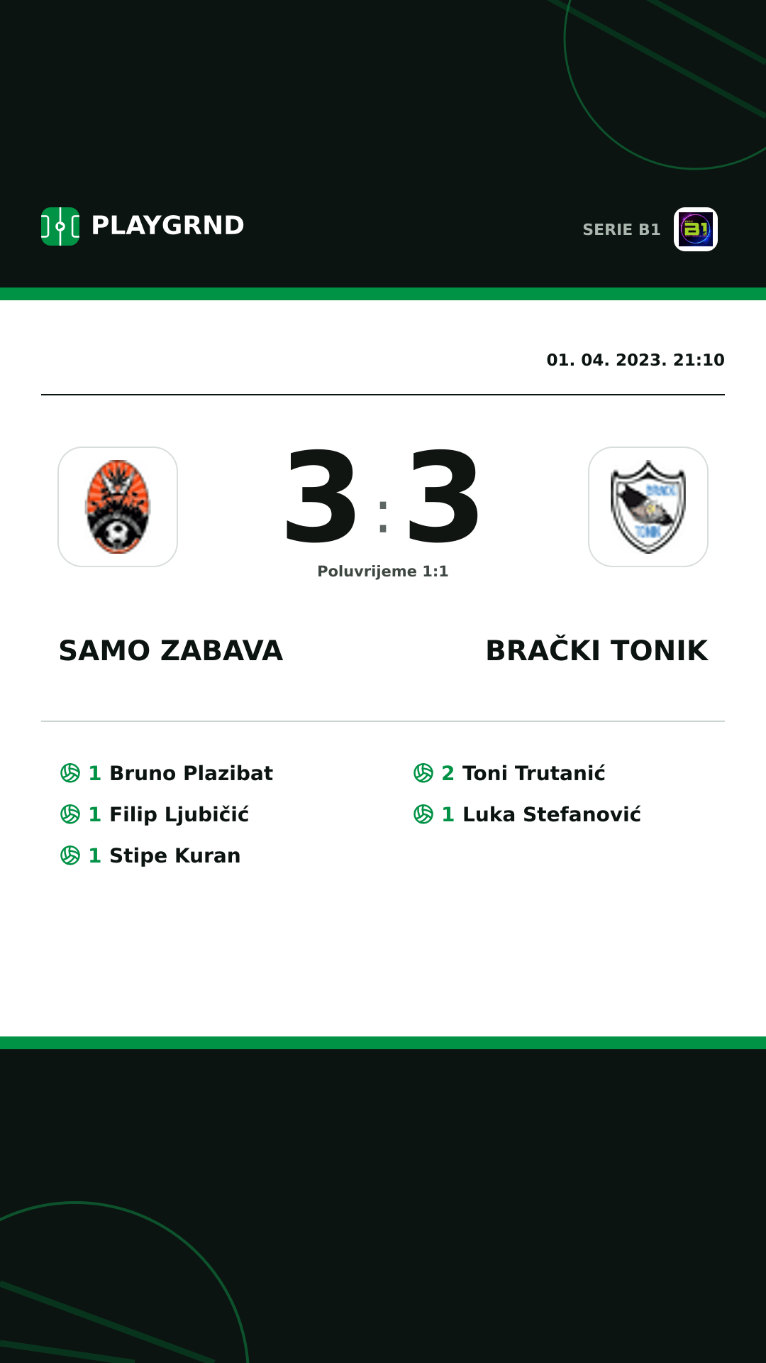 Instagram slika: Samo Zabava 3:3 Brački Tonik