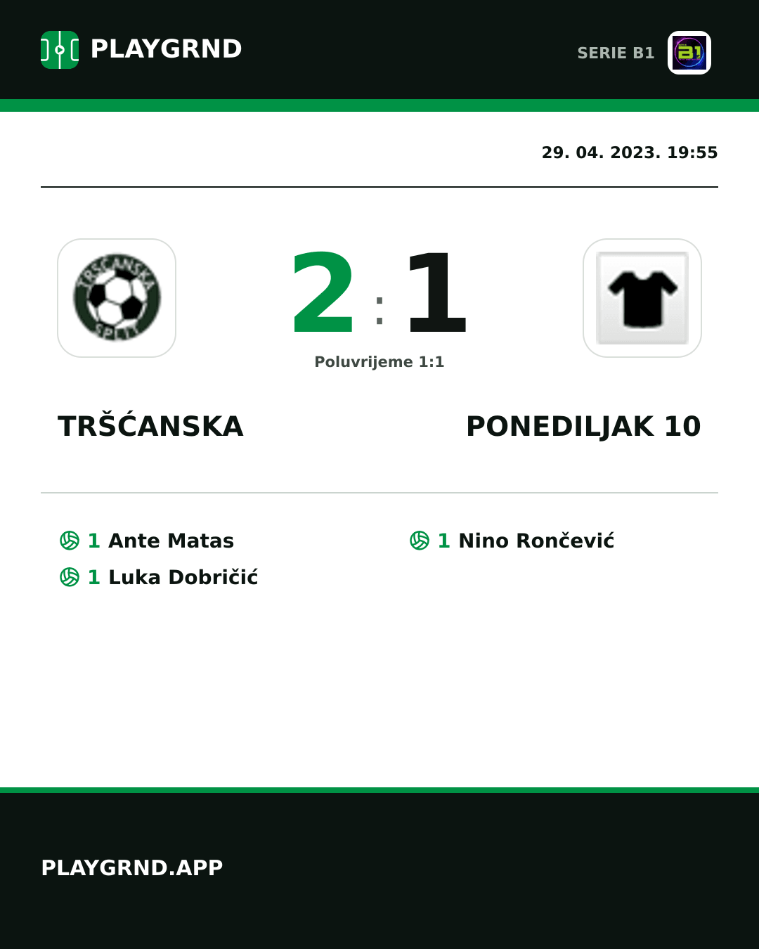 Instagram slika: Tršćanska 2:1 Ponediljak 10