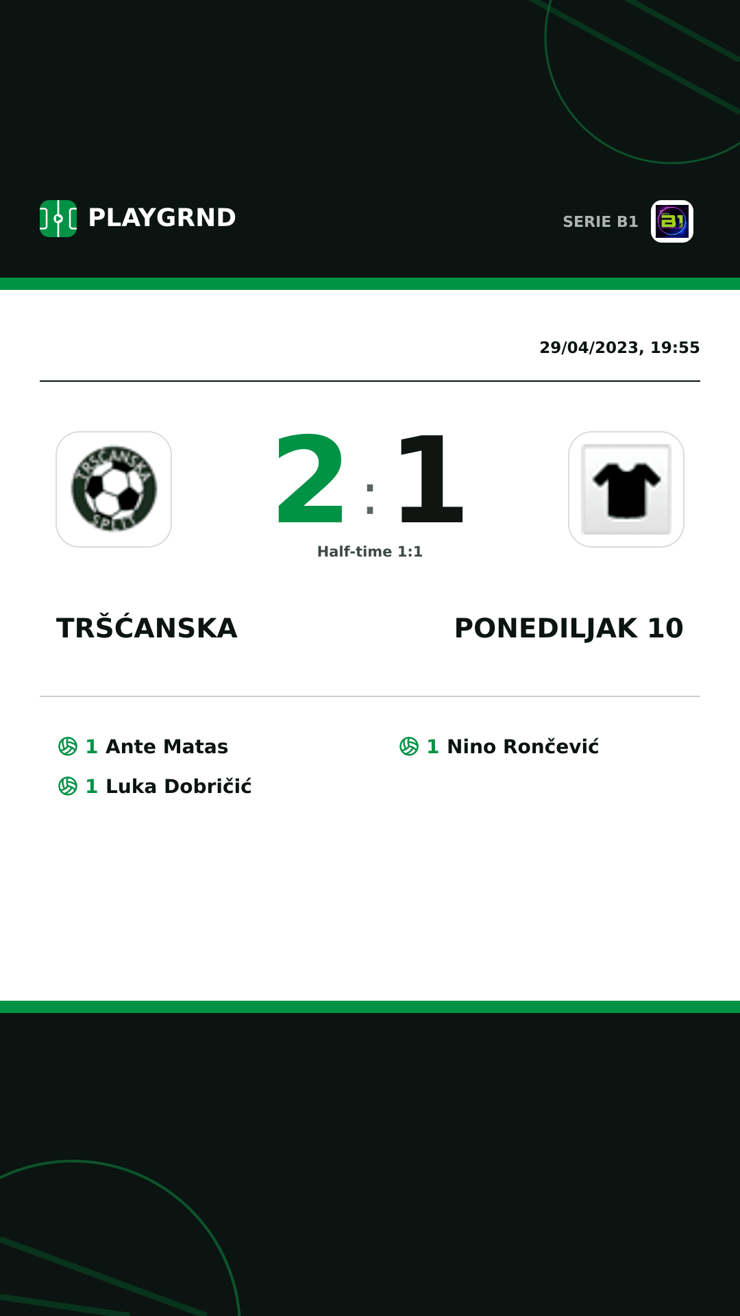 Instagram artwork: Tršćanska 2:1 Ponediljak 10