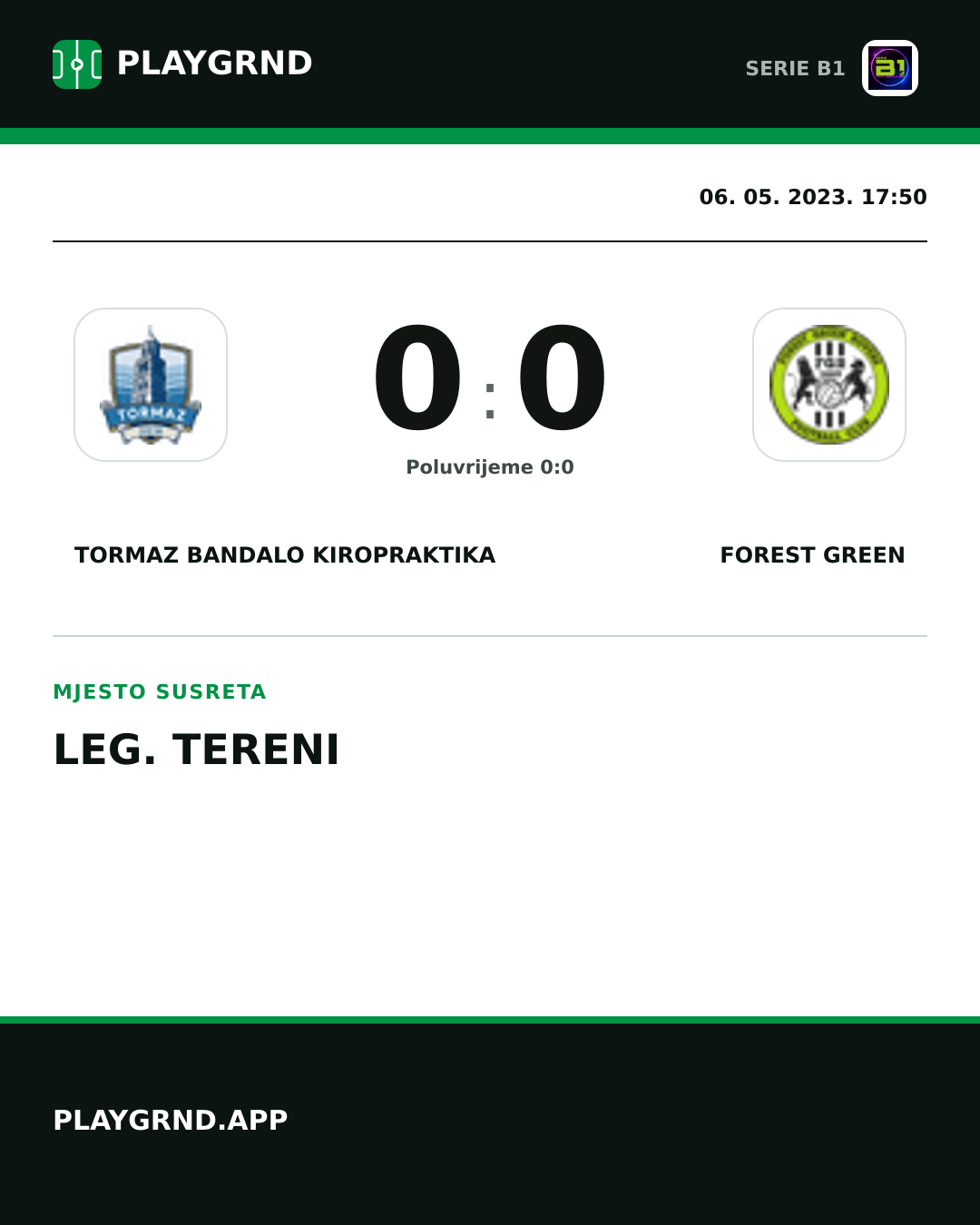 Instagram slika: Tormaz Bandalo Kiropraktika 0:0 Forest Green