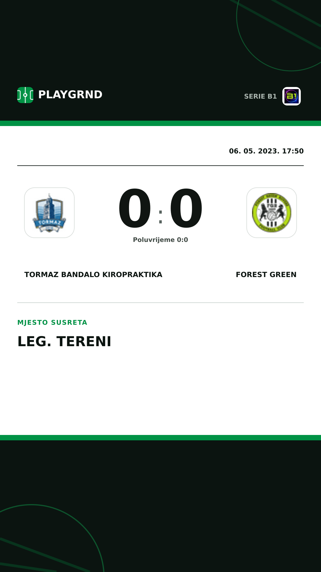 Instagram slika: Tormaz Bandalo Kiropraktika 0:0 Forest Green