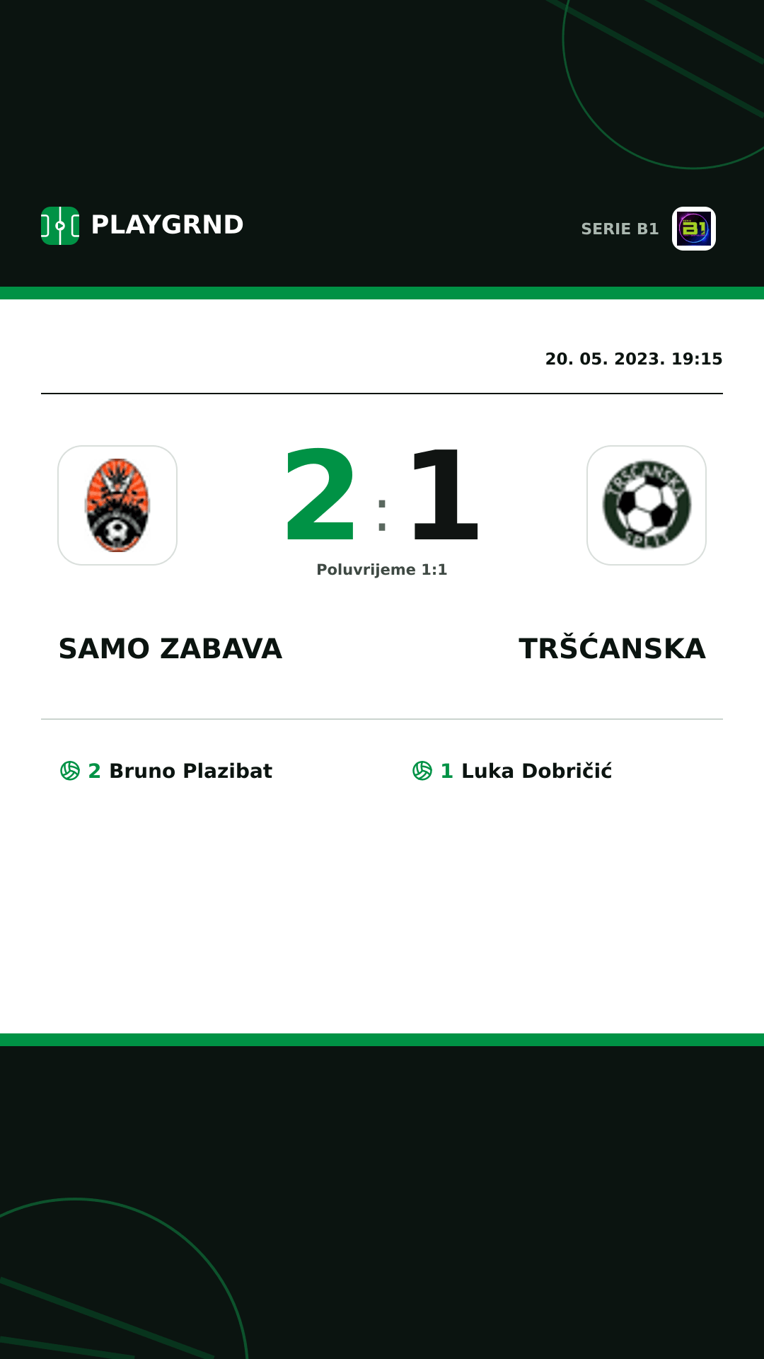 Instagram slika: Samo Zabava 2:1 Tršćanska