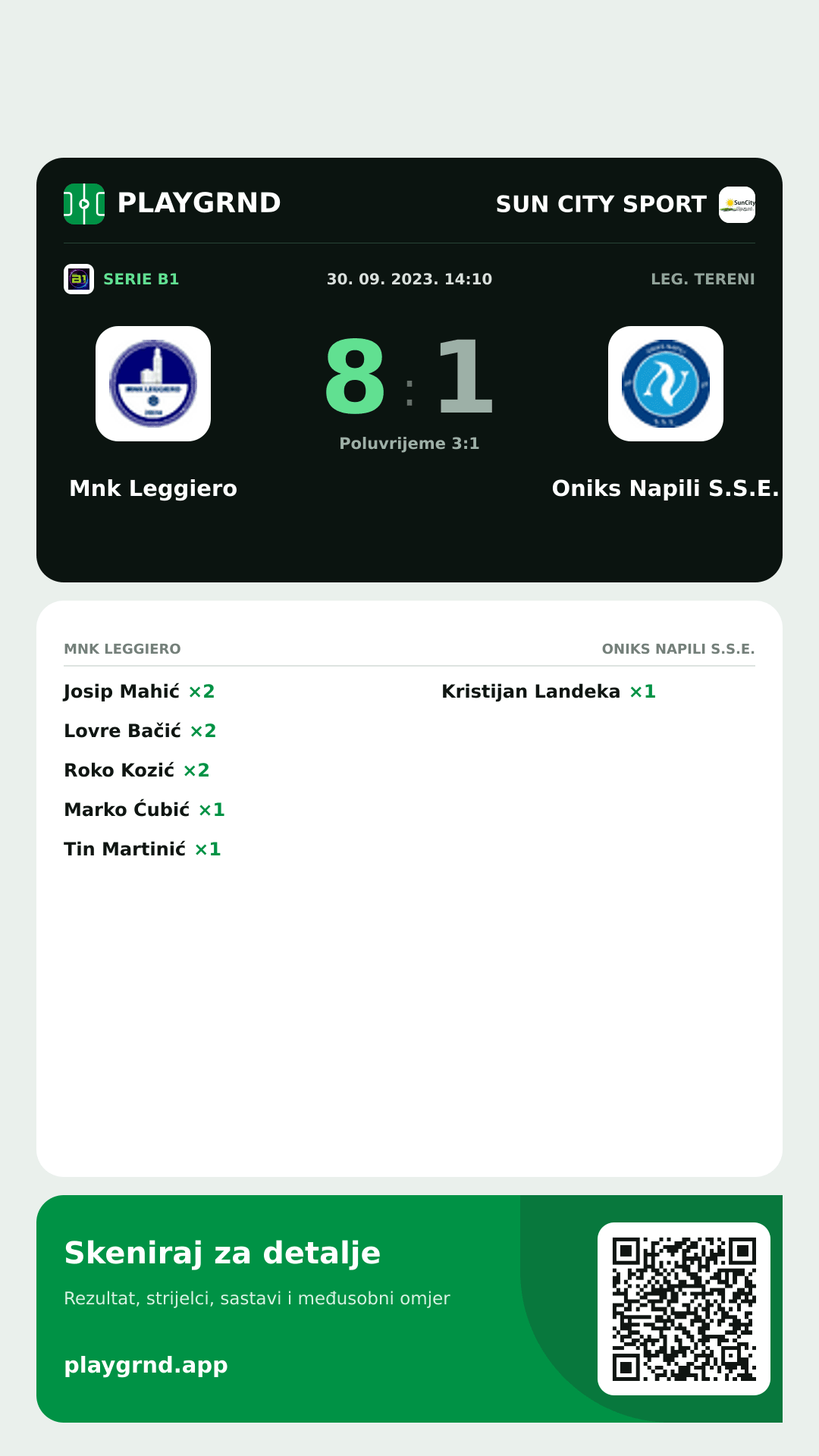 Story slika: Mnk Leggiero 8:1 Oniks Napili S.S.E.