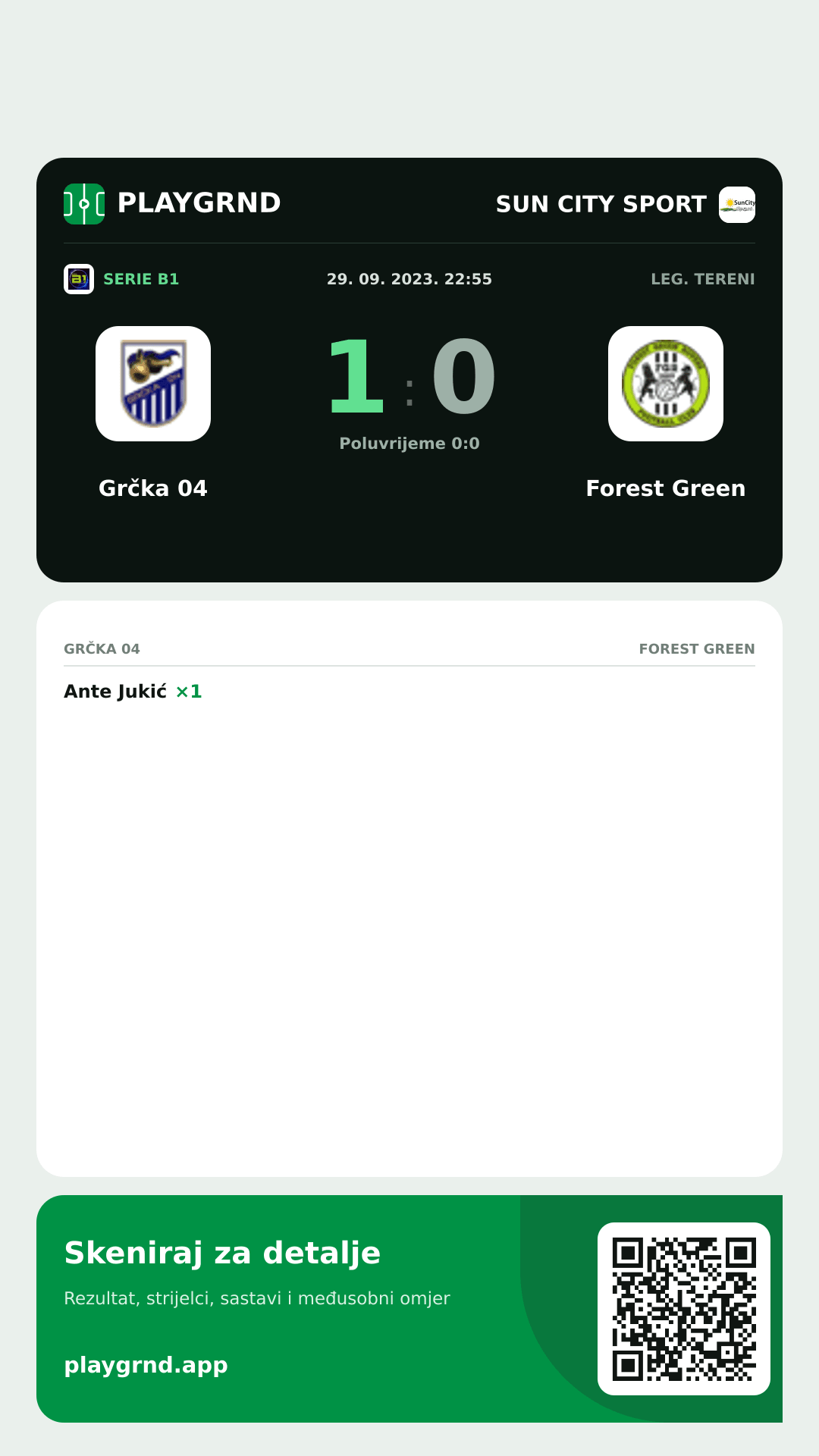 Story slika: Grčka 04 1:0 Forest Green
