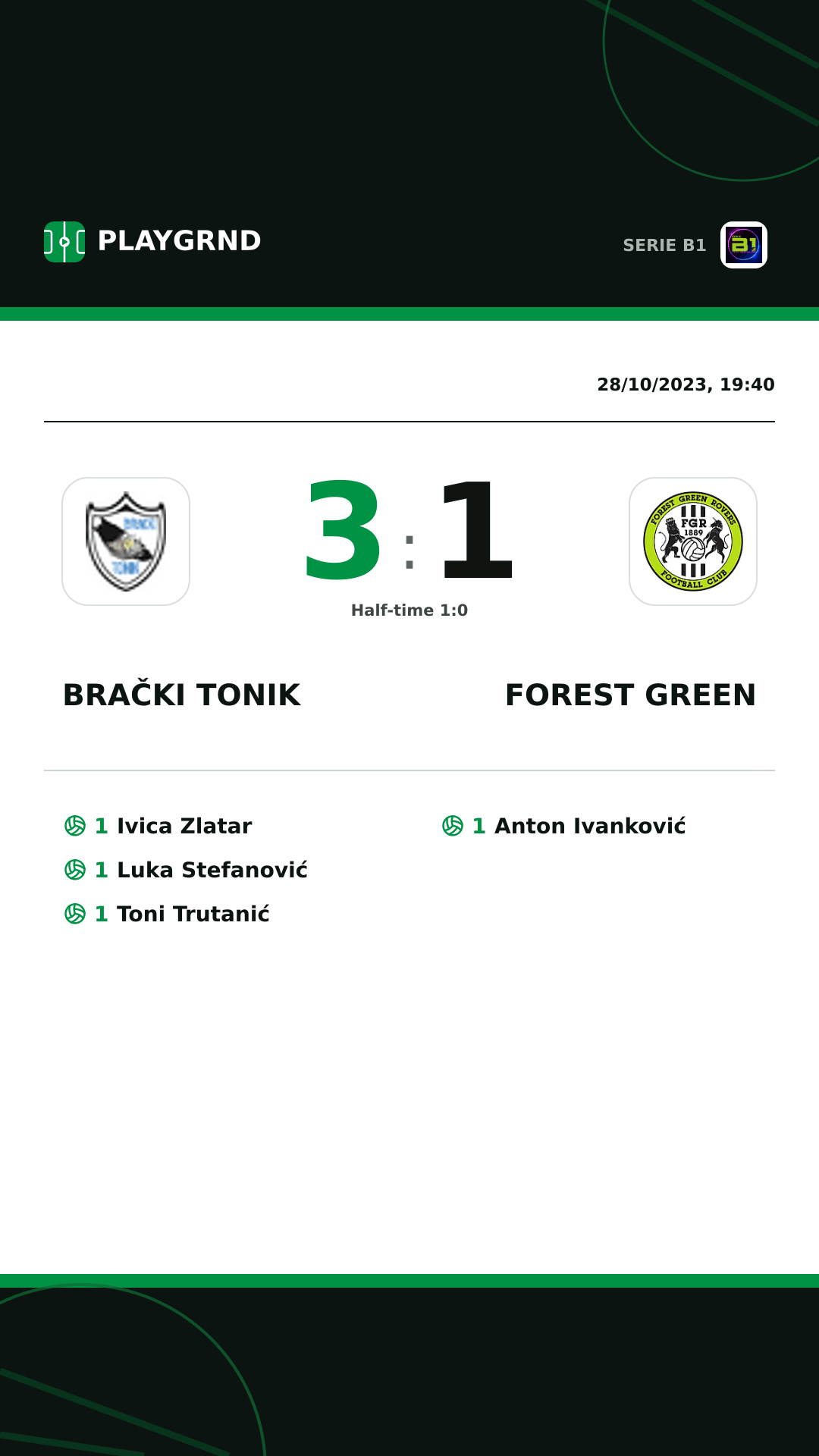 Instagram artwork: Brački Tonik 3:1 Forest Green