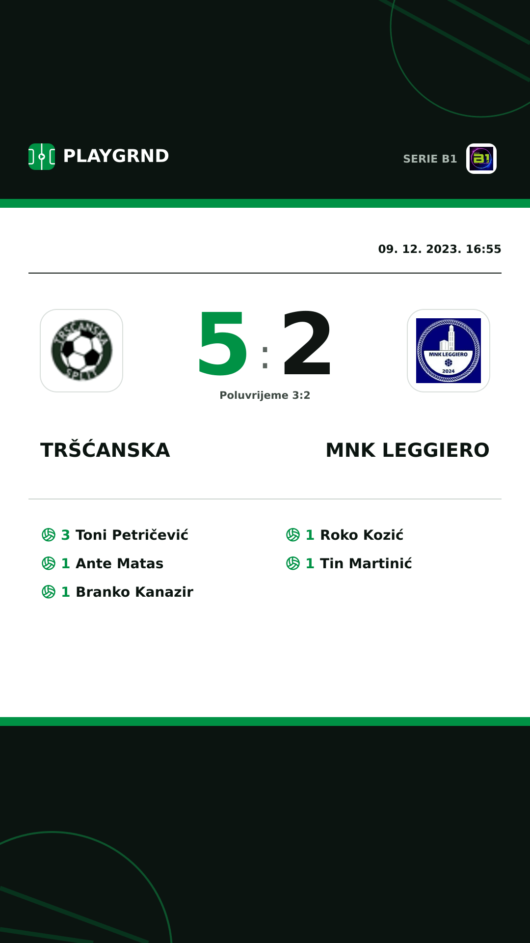 Instagram slika: Tršćanska 5:2 MNK Leggiero